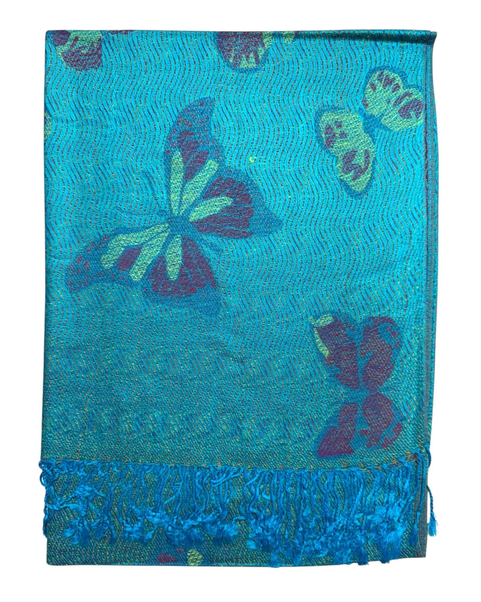 Pashmina Turquoise Papillon Flutter Rave