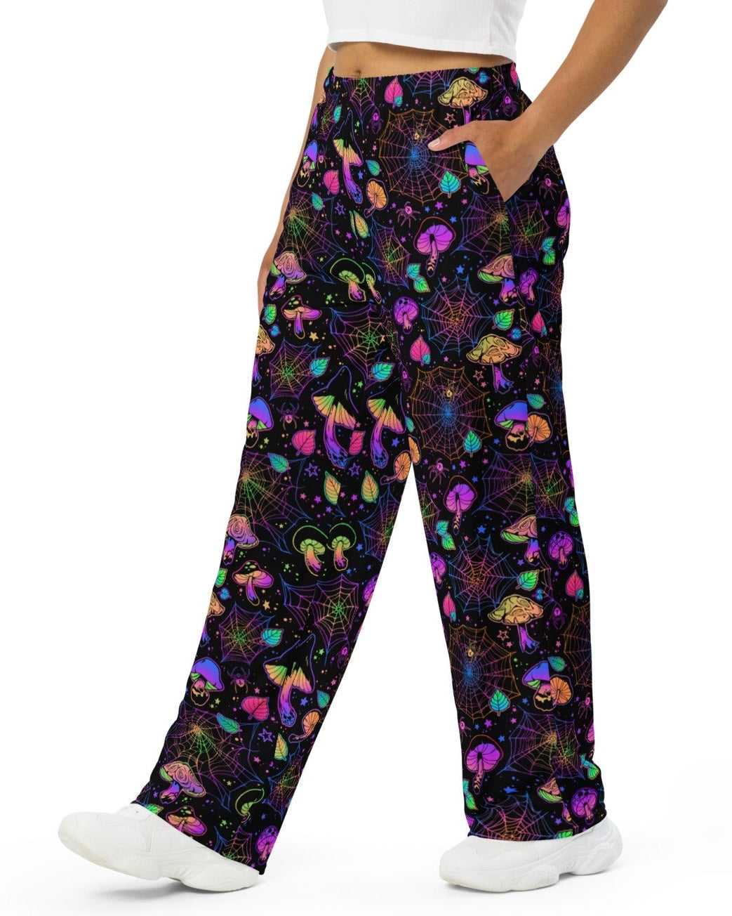 Spider Mushies Wide Leg Pants