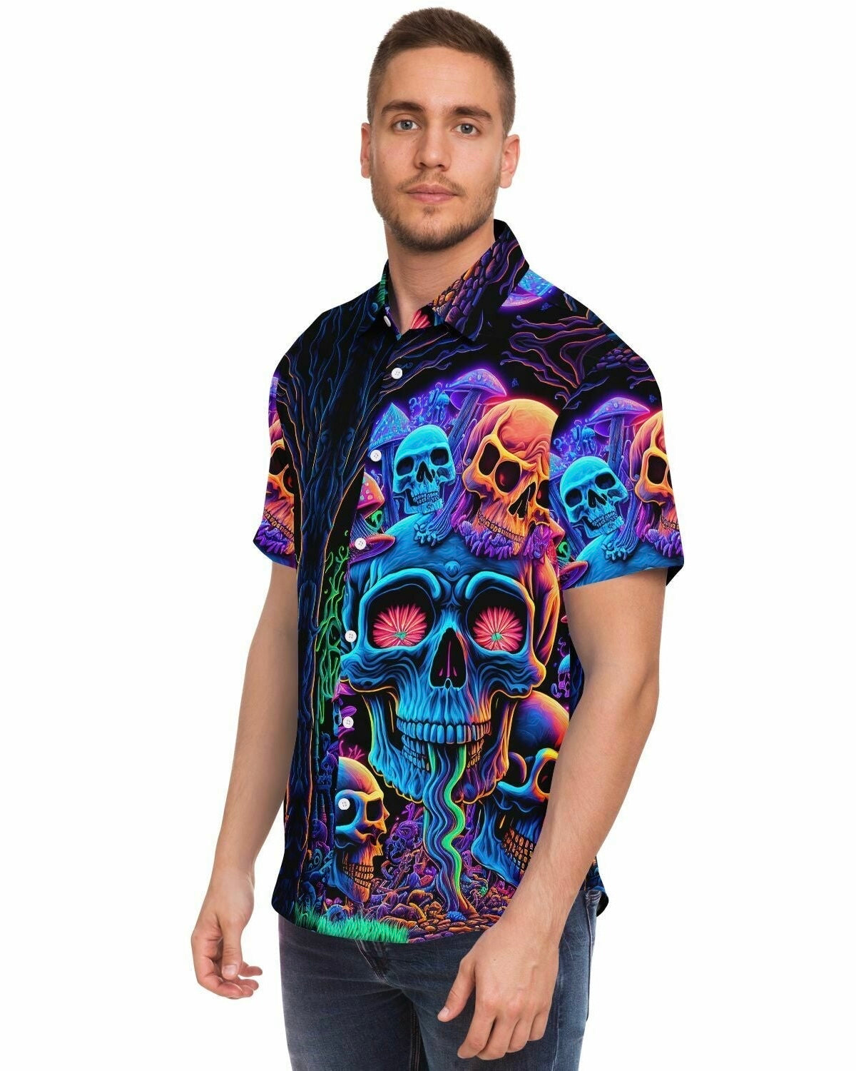 Psychedelic Skull Sanctuary Party Shirt