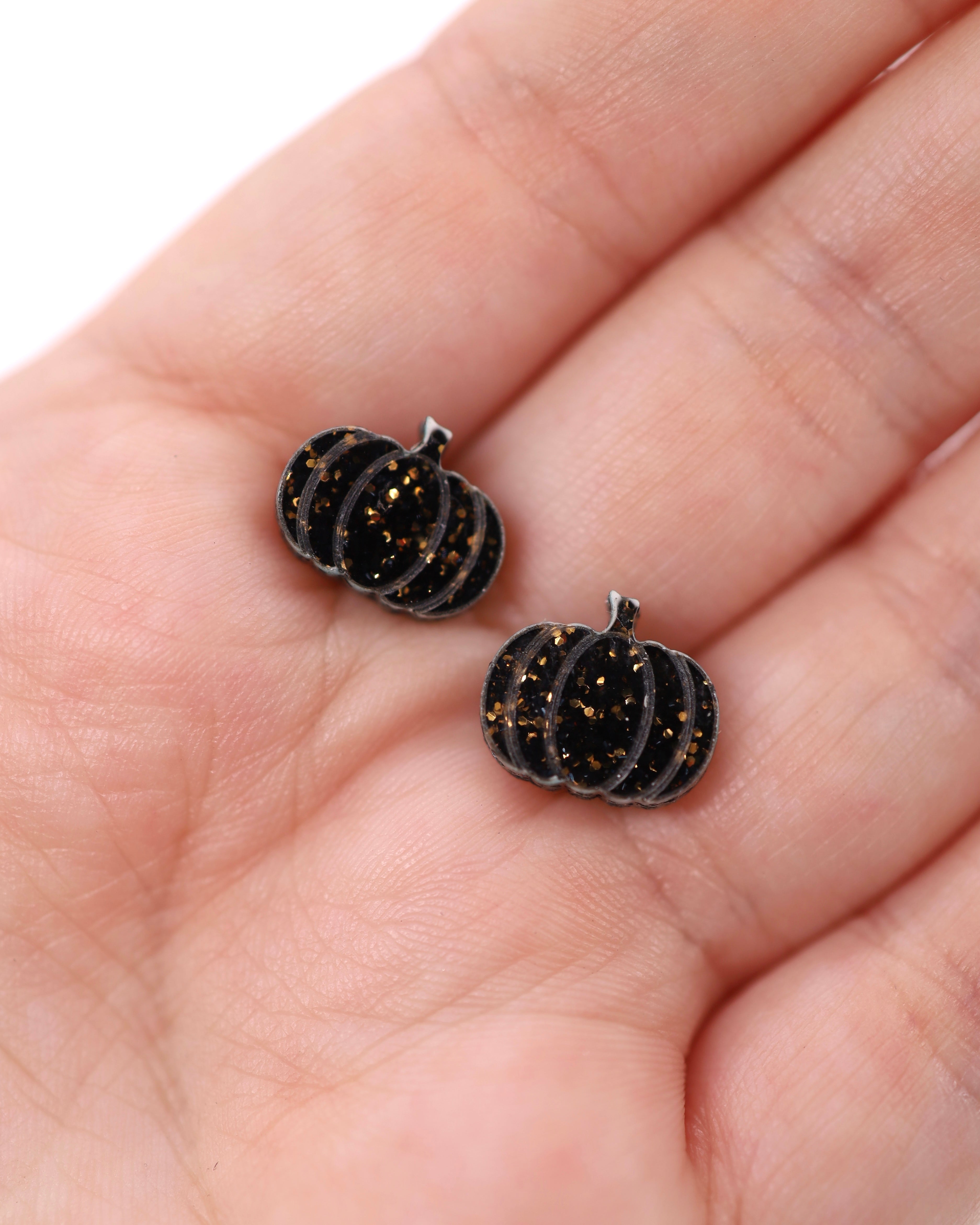 Pumpkin Stud Earrings