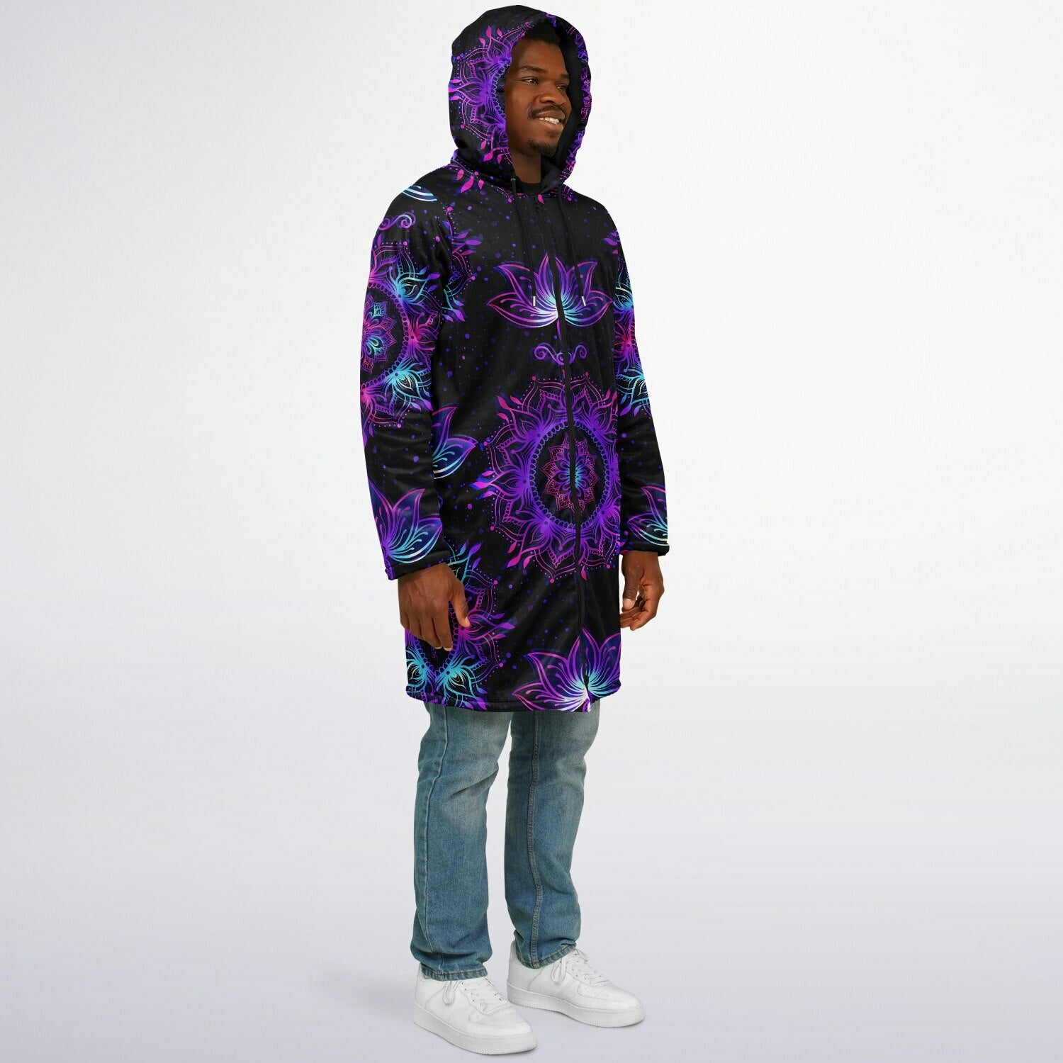 Starlight Mandala Zipper Plush Cloak