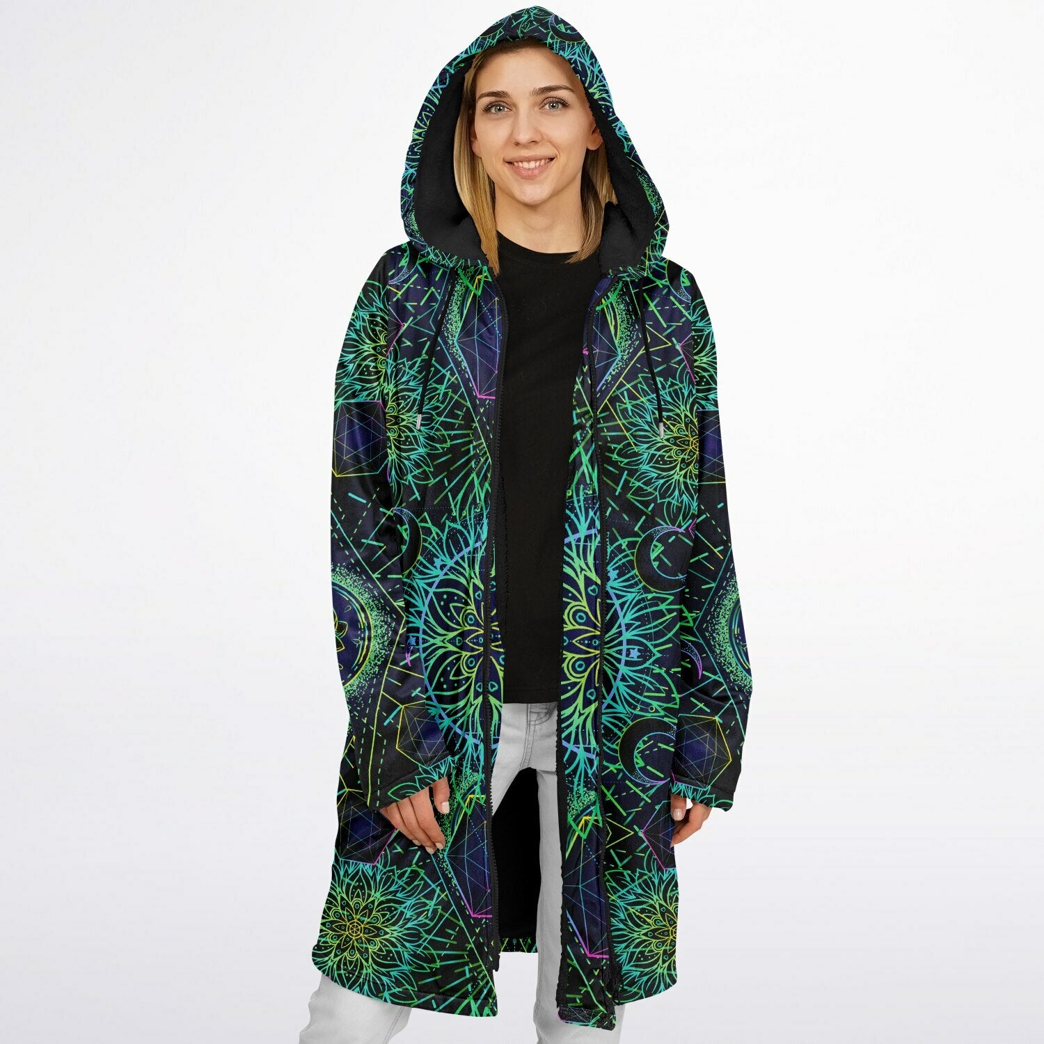 Tranquility Zipper Plush Cloak