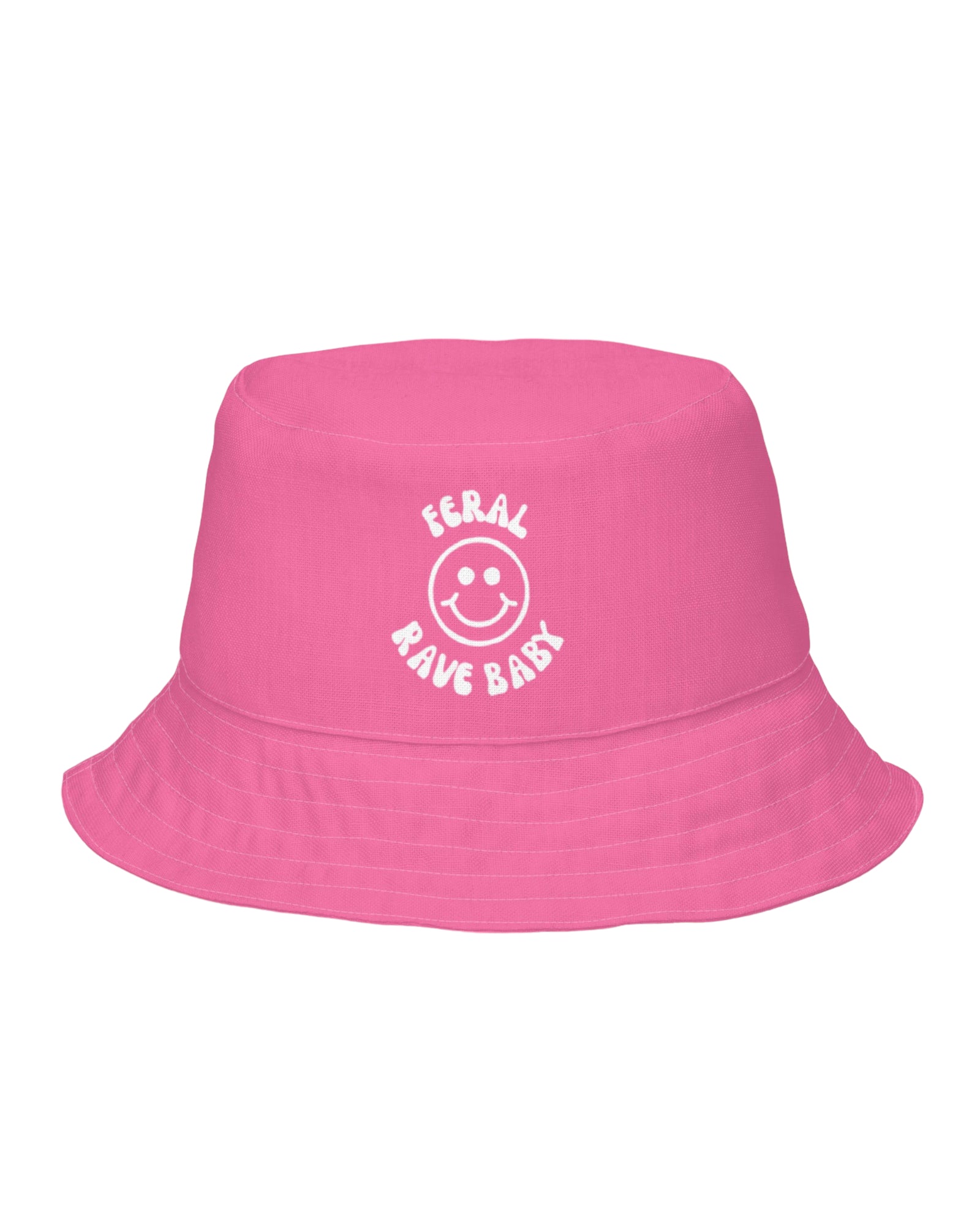 Somebody's Feral Rave Baby Reversible Bucket Hat