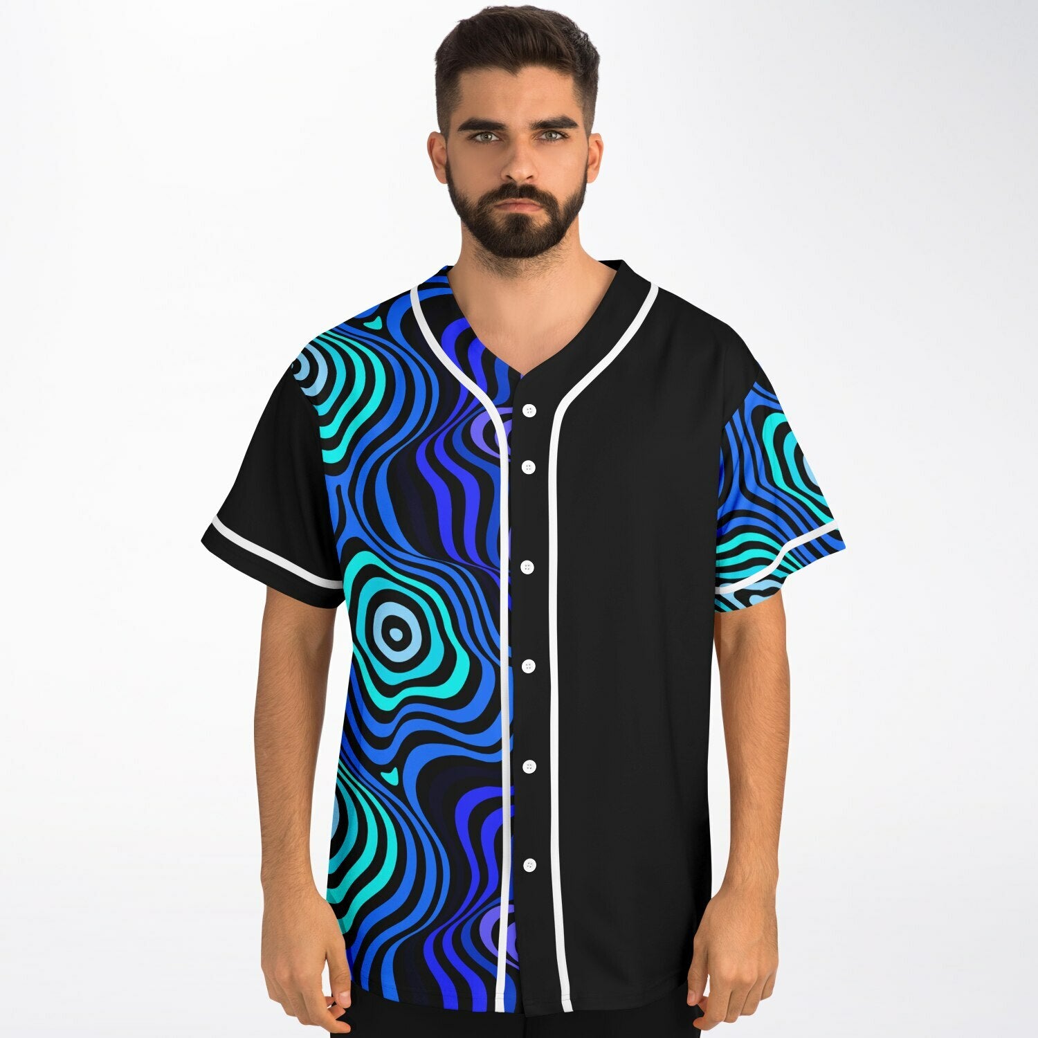 Camiseta de béisbol torcida 