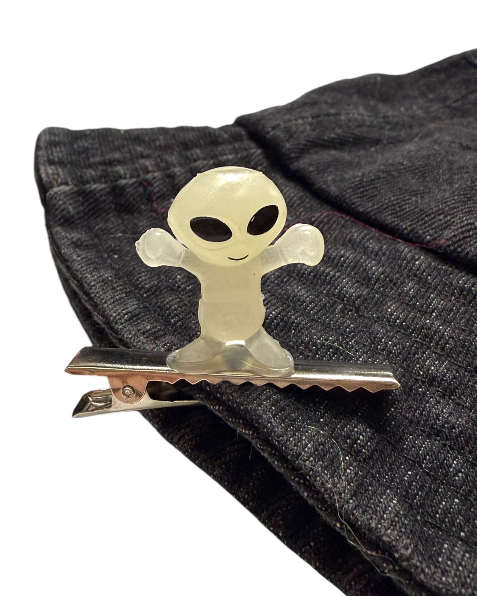 Glow In The Dark Alien Clips 6-PC Set