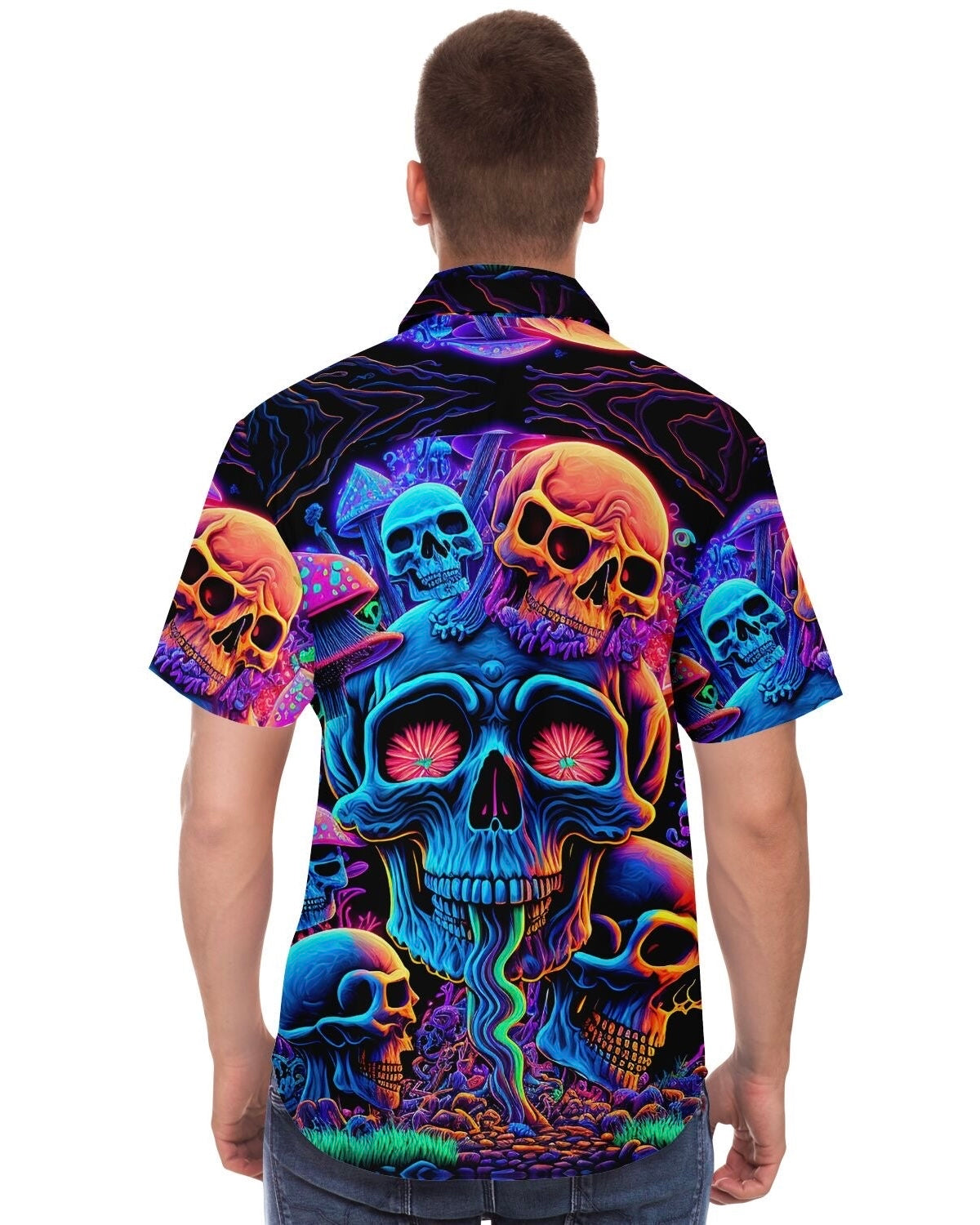 Psychedelic Skull Sanctuary Party Shirt