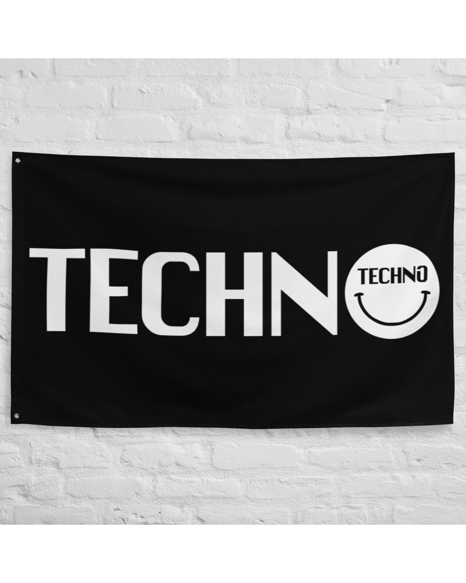 Techno Head Rave Flag