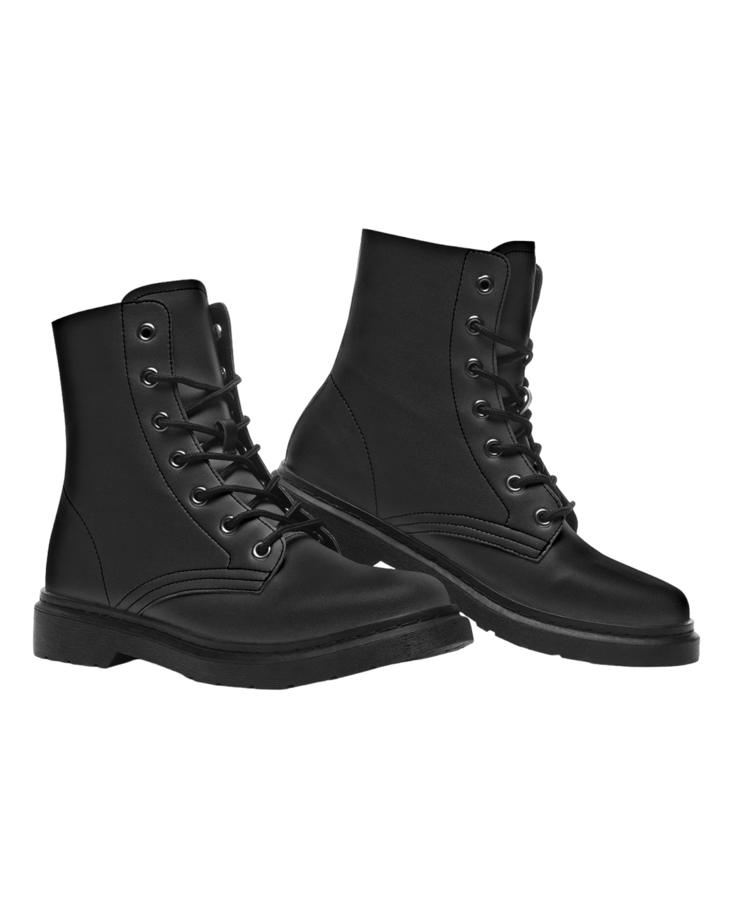 Black Combat Festival Boots
