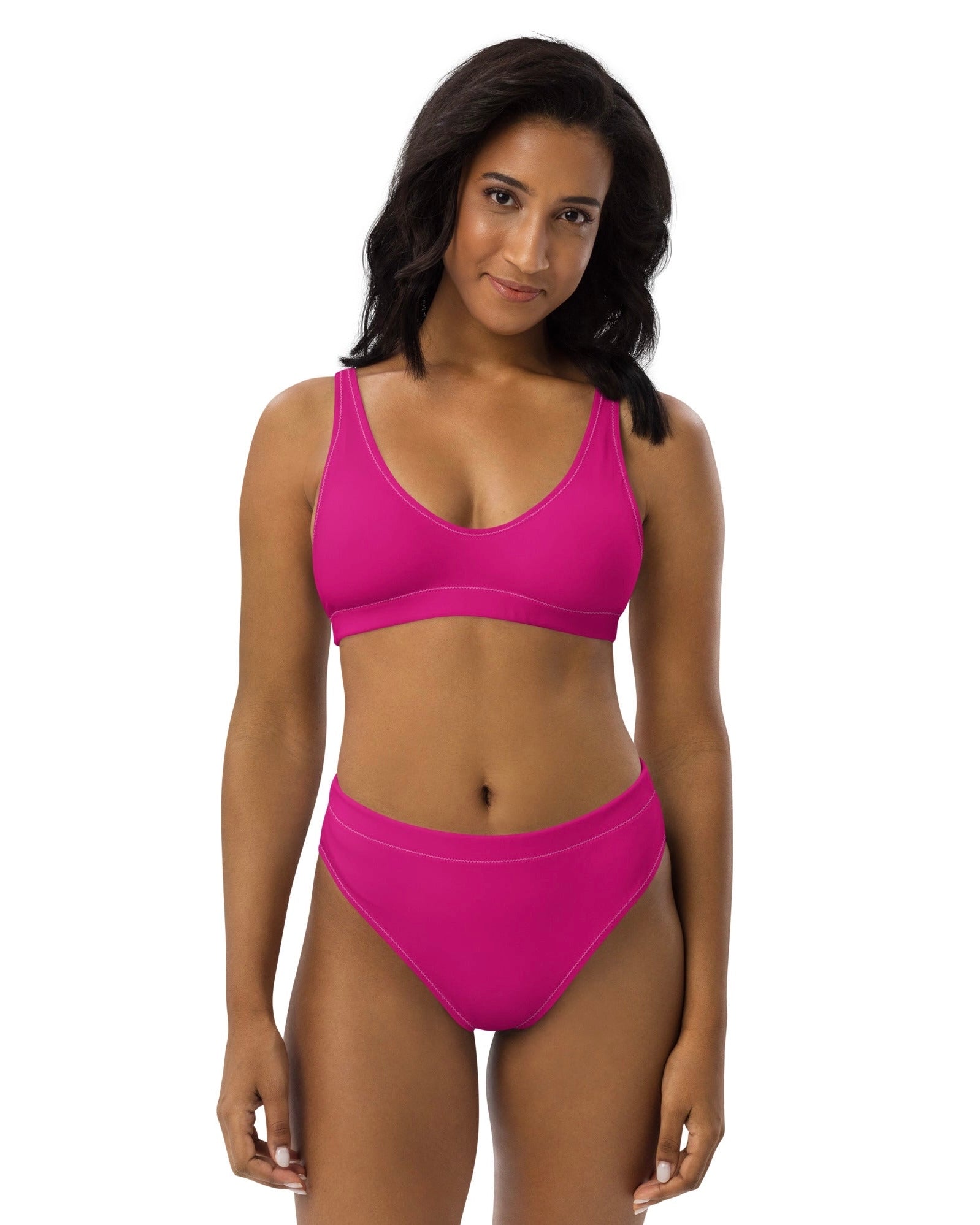 Hot Pink Padded V-Top