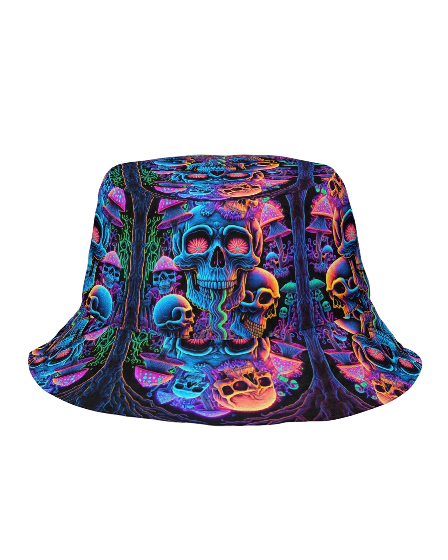Psychedelic Skull Sanctuary Reversible Bucket Hat