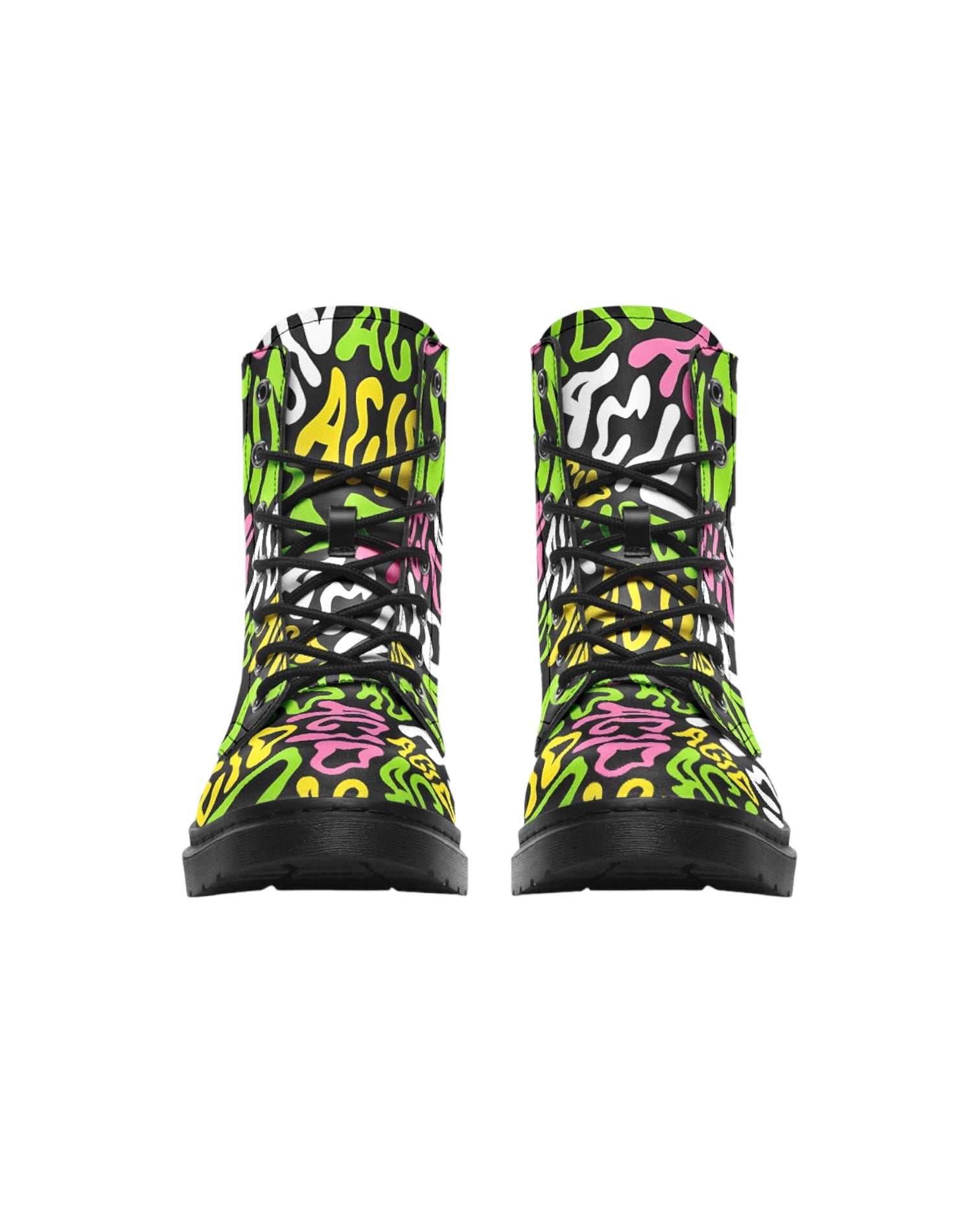 Candy Acid Combat Festival Boots