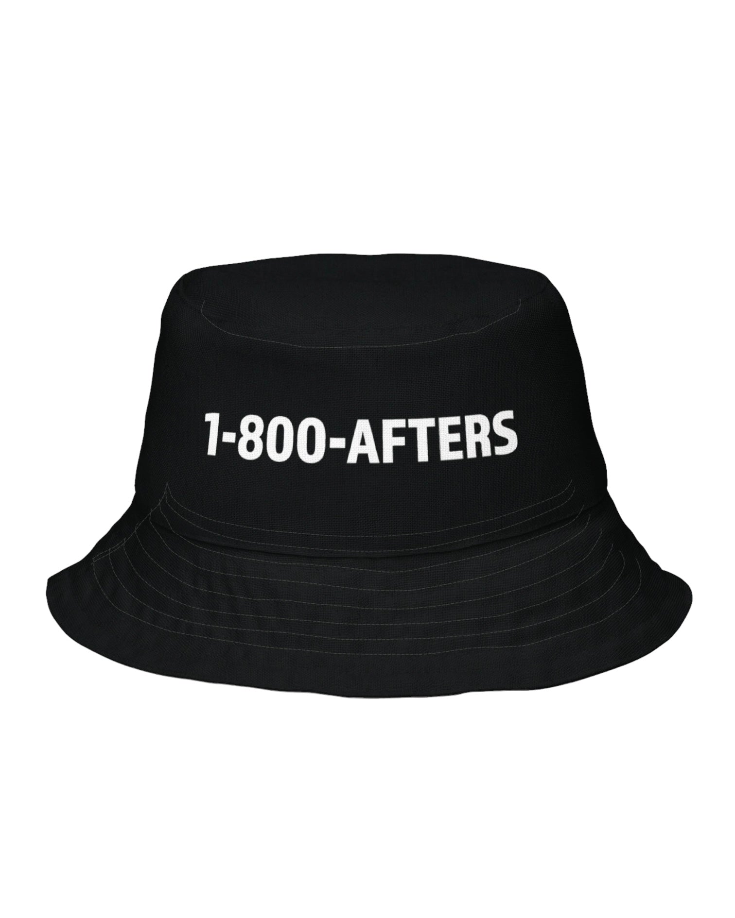 1-800-Afters Reversible Bucket Hat in black