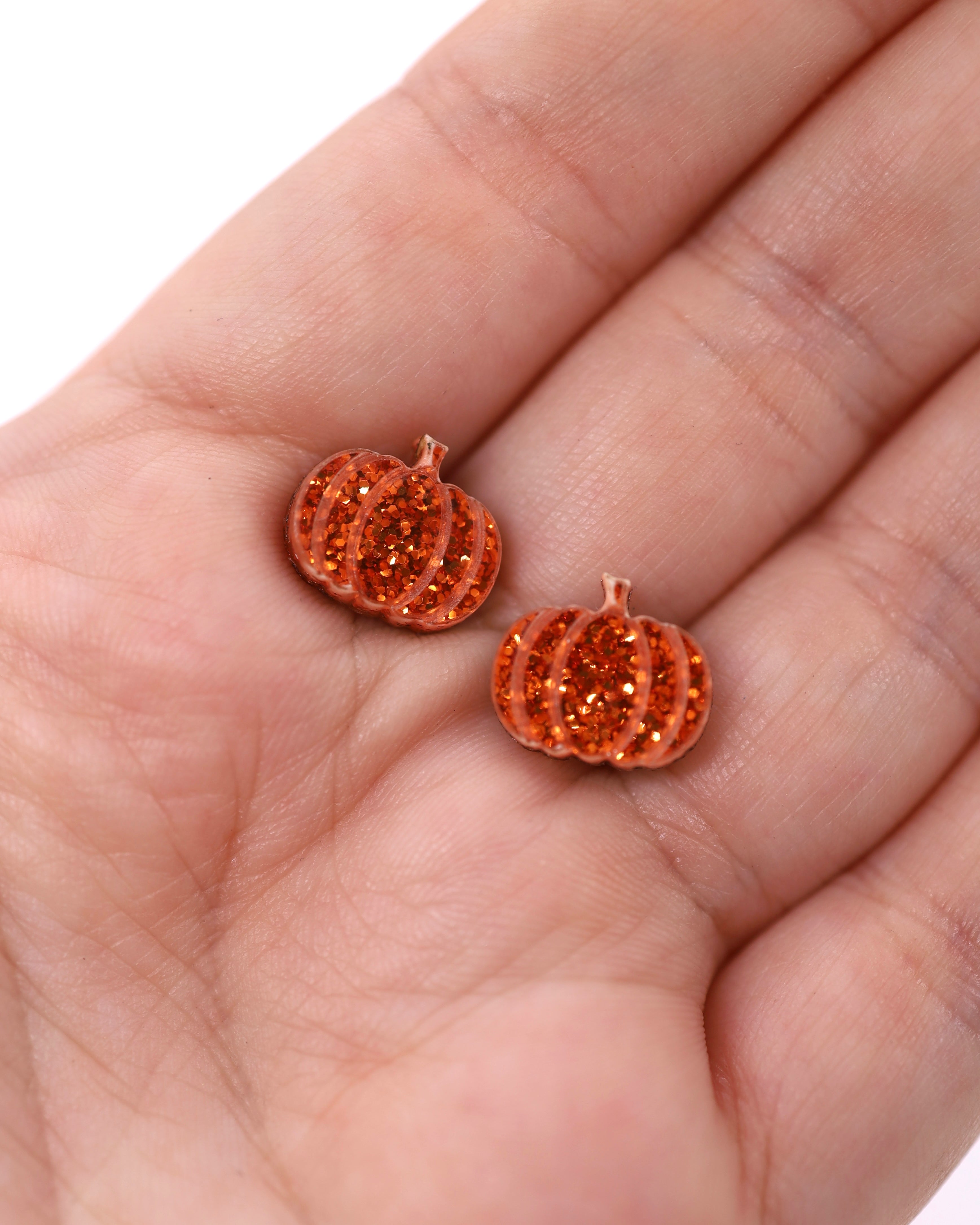 Pumpkin Stud Earrings