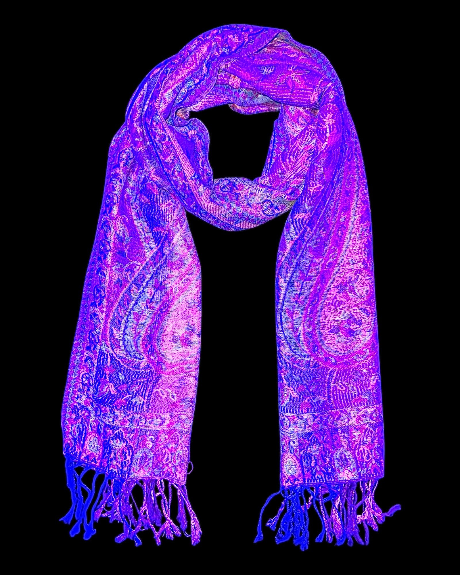 Cotton Candy Paisley Rave Pashmina