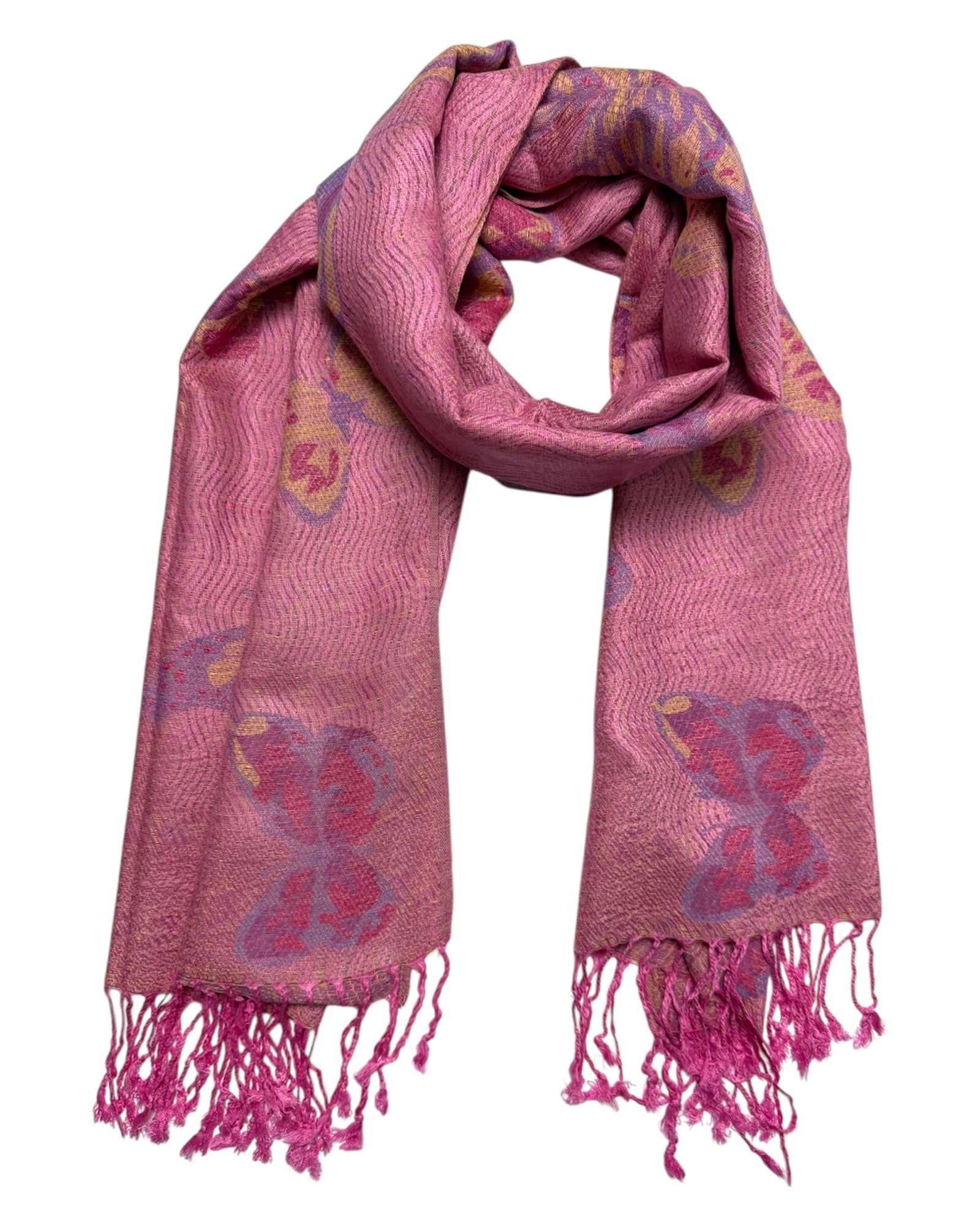 Pink Butterfly Flutter Rave Pashmina