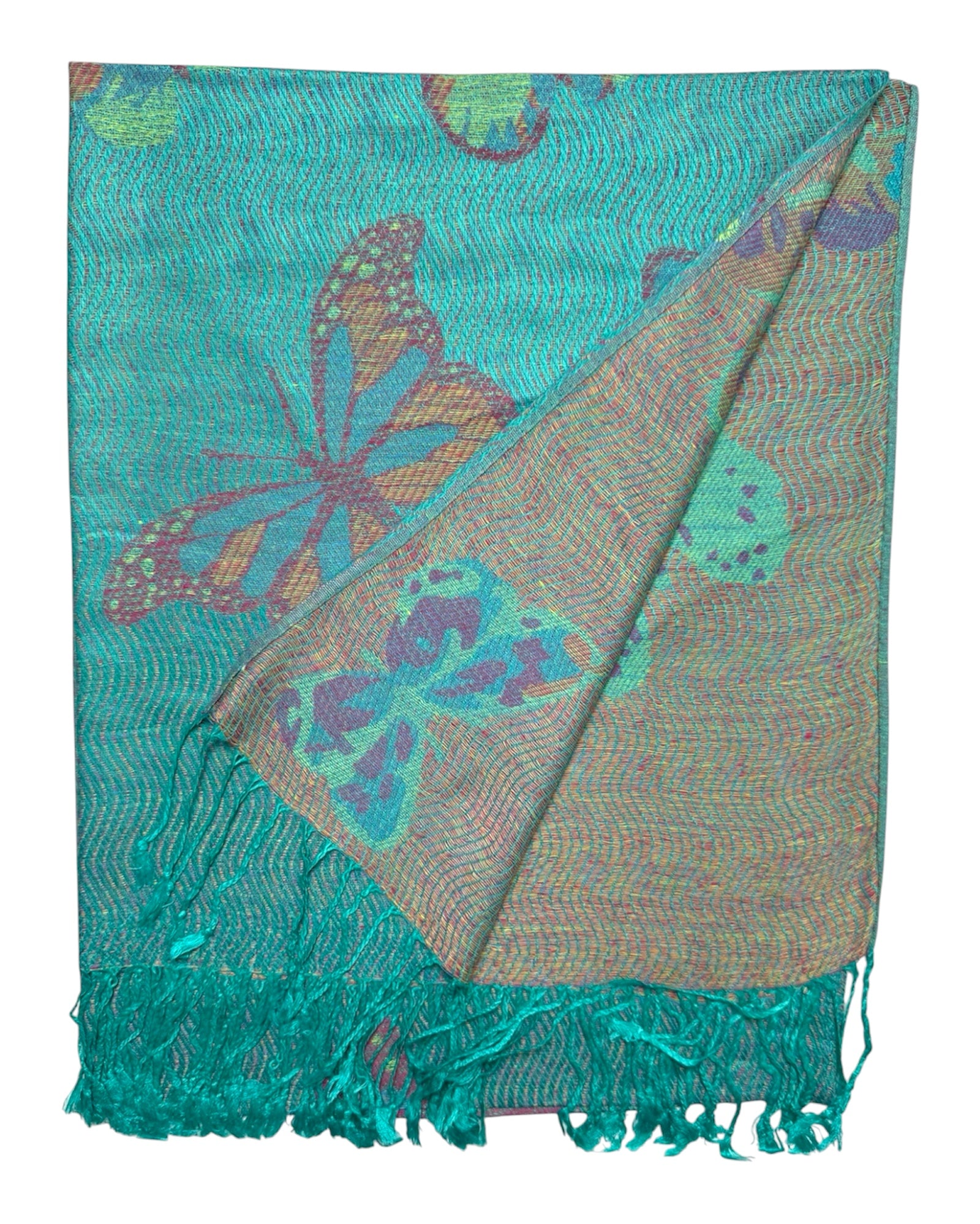 Seafoam Butterfly Flutter Rave Pashmina