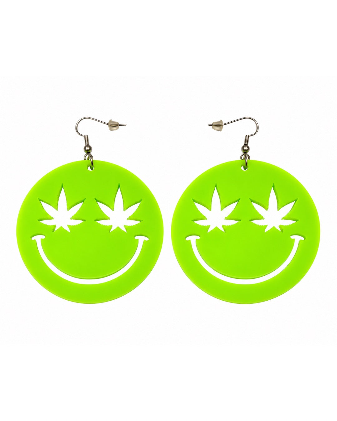 Stoned Smiley Earrings