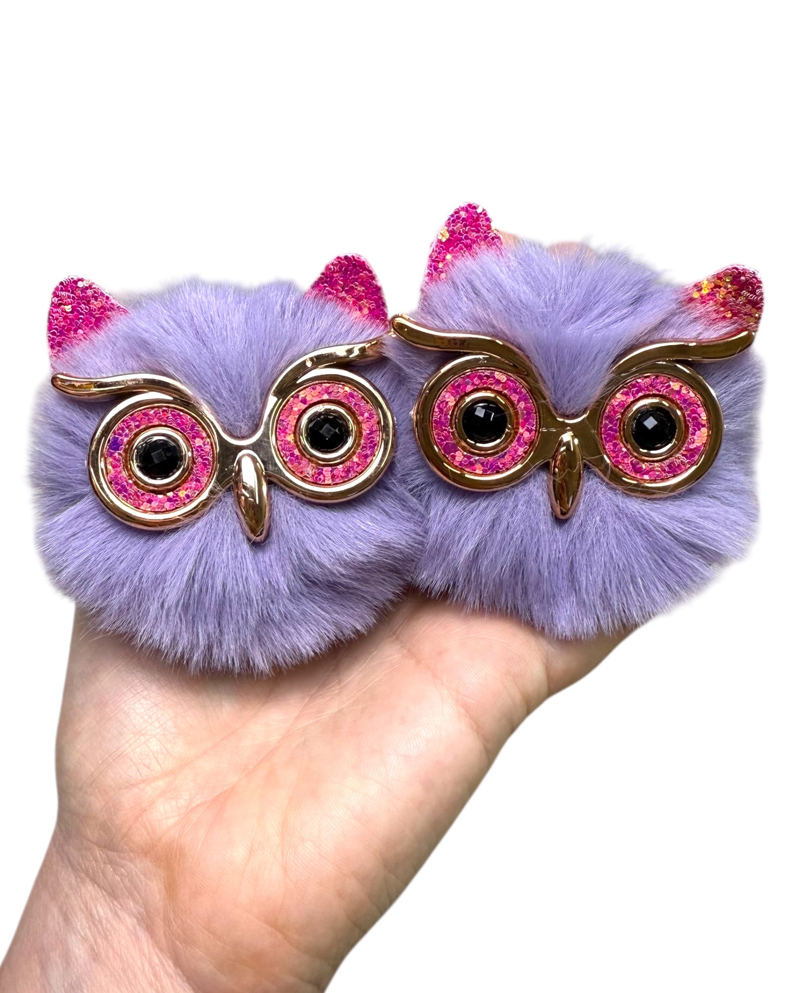Owl CDセット（RE:BONE, Uzu, FLAP, Boo!!） Owl Space Bunz Pom Pom Hair Clips | Rave & Festival Hair Accessories