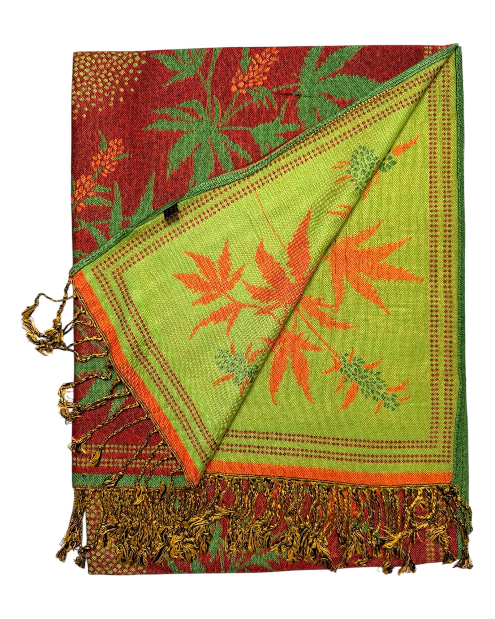 Pashmina reversible Red Blaze Rave