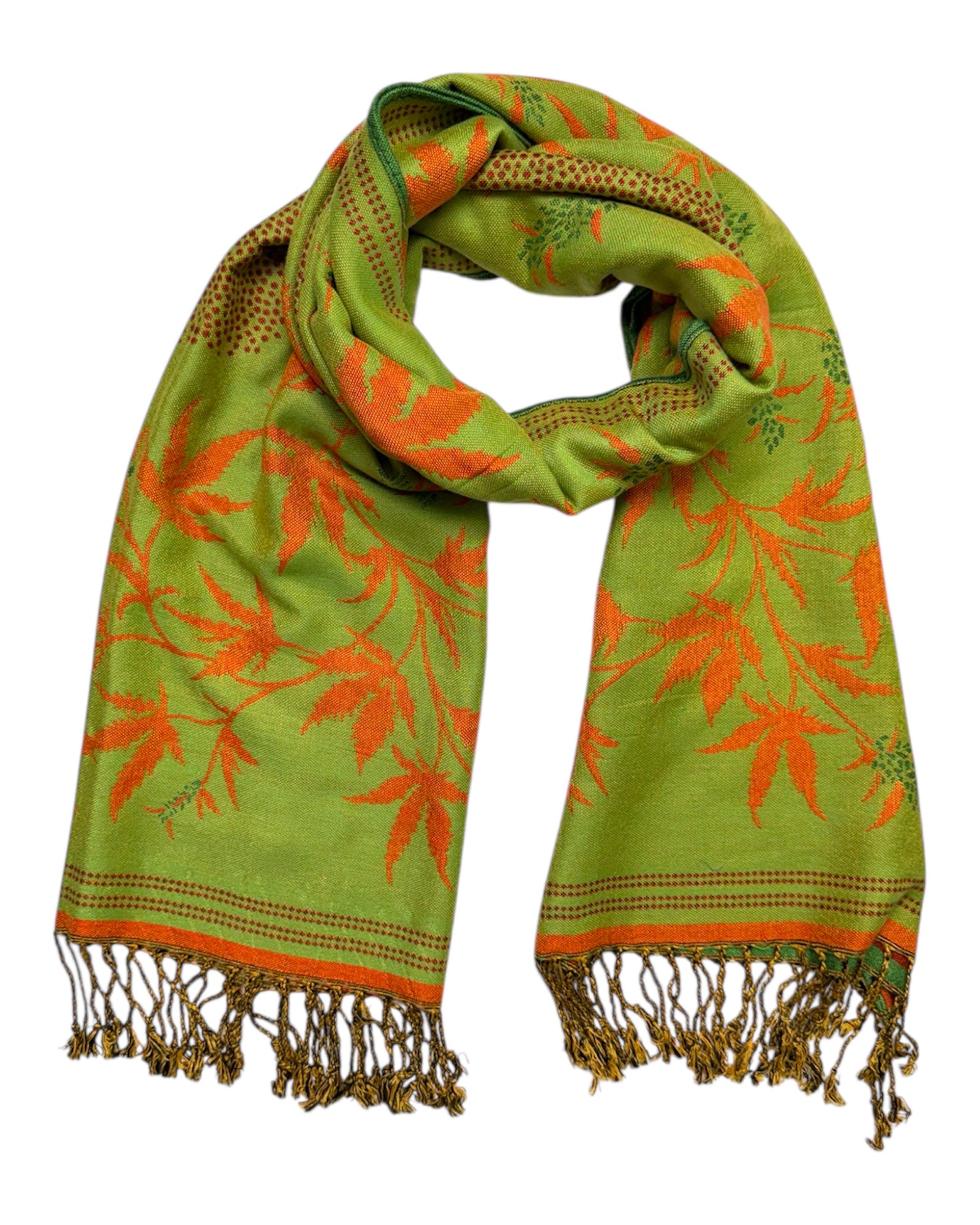 Red Blaze Reversible Rave Pashmina