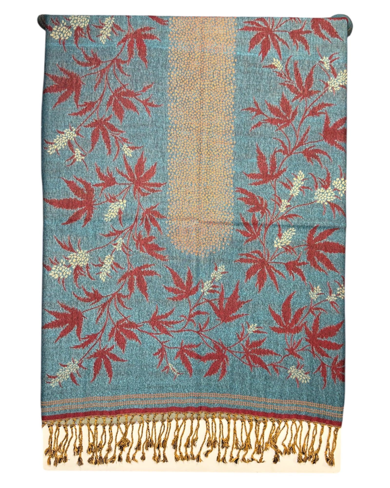 Blue Blaze Reversible Rave Pashmina