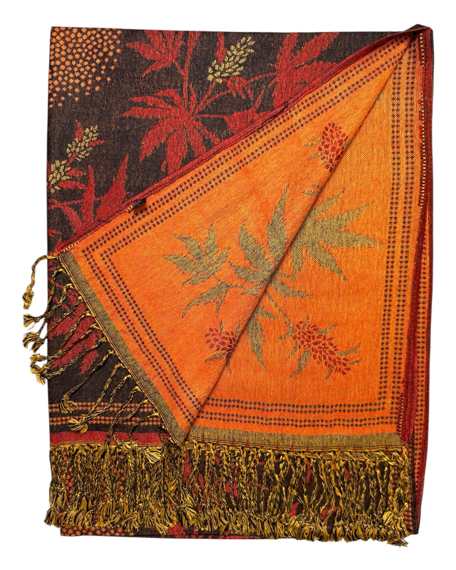 Black Blaze Reversible Rave Pashmina