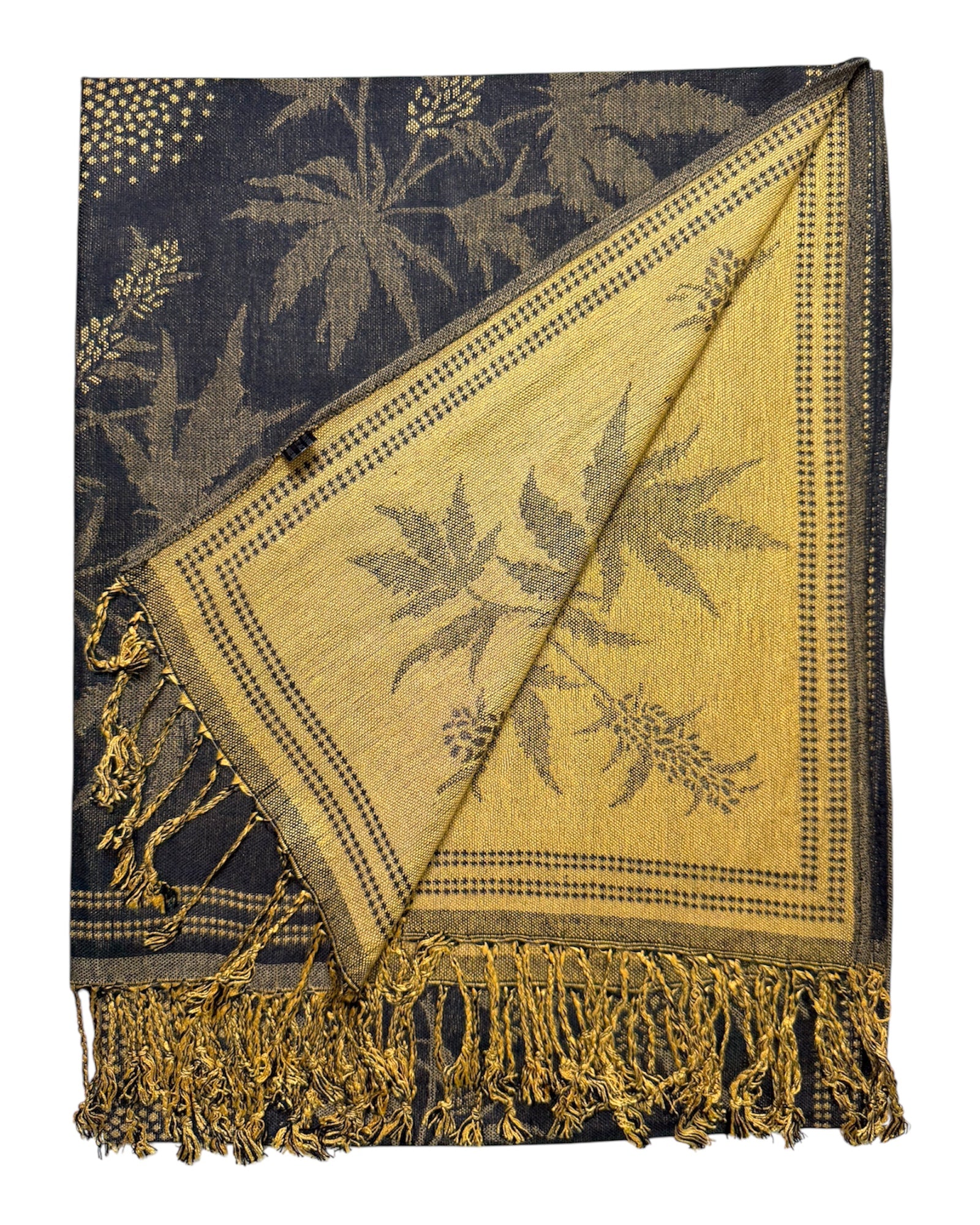 Grey Blaze Reversible Rave Pashmina