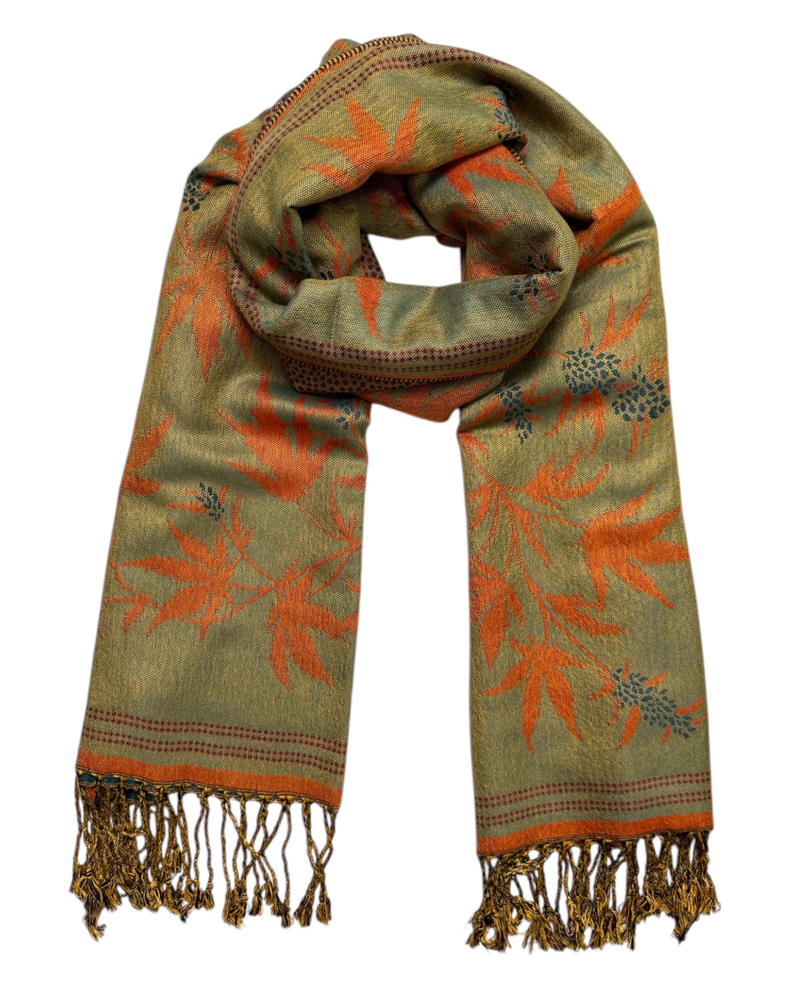 Burgundy Blaze Reversible Rave Pashmina