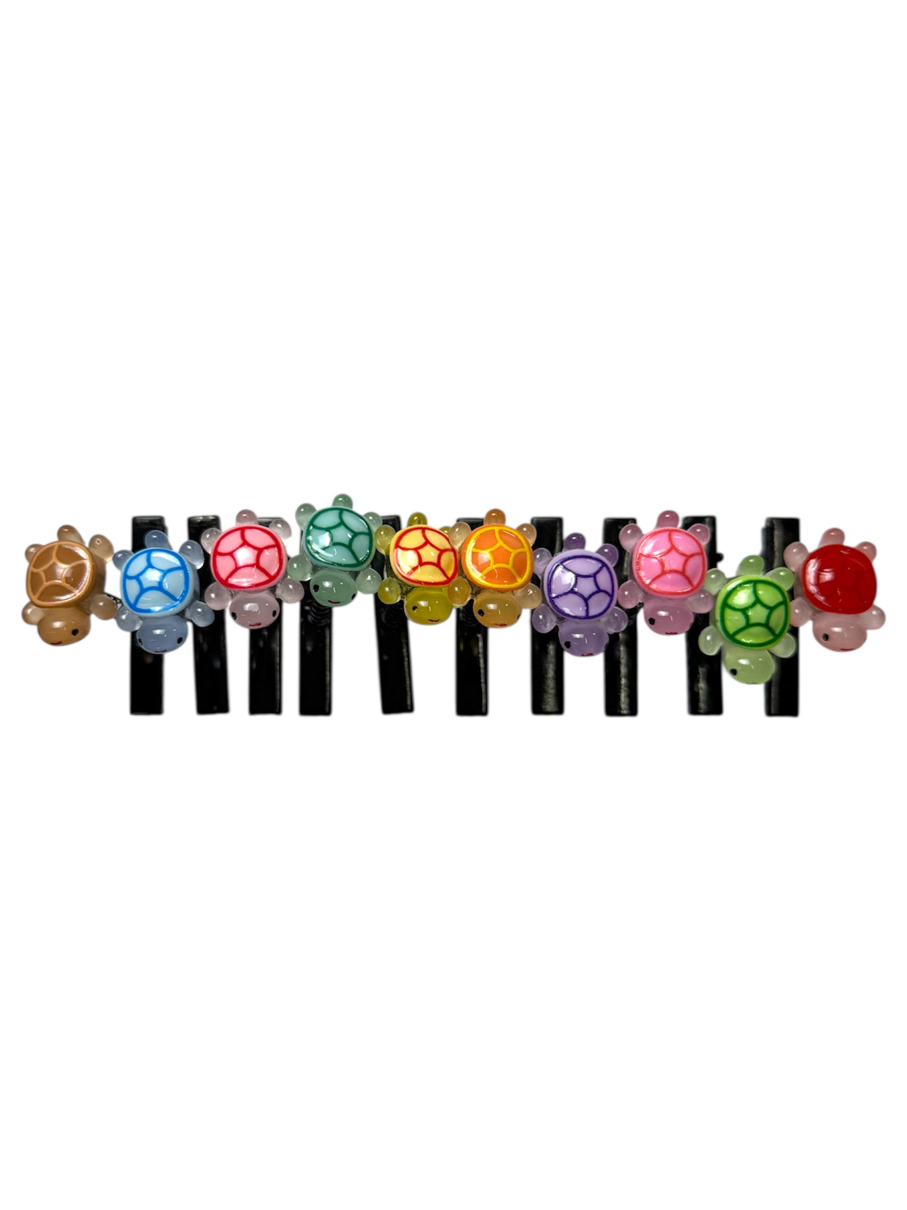 Turtle UV Sprout Clips 8-PC Set | Rave Trinkets | Sprouts For Raves