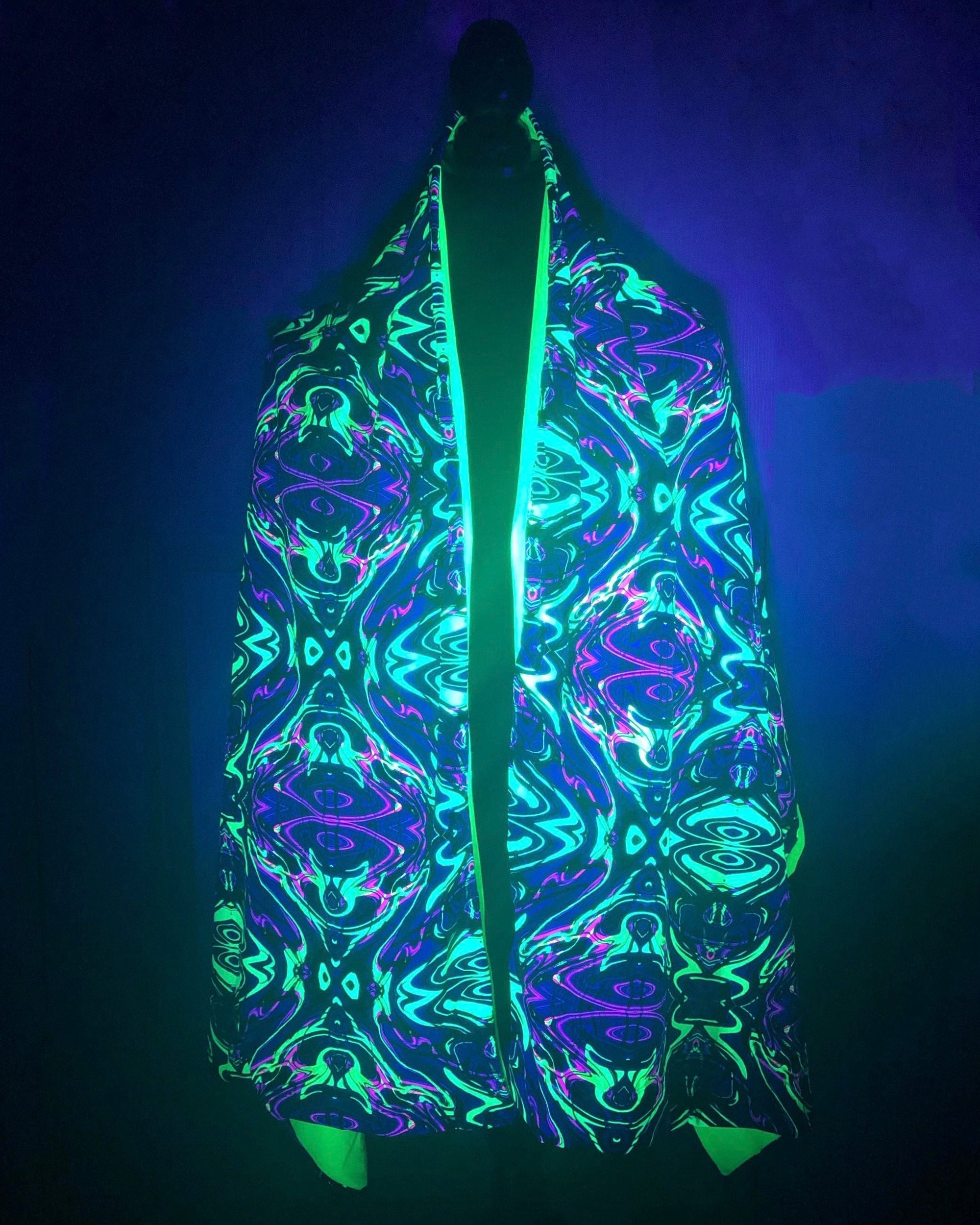 Acid Melt UV Rave Pashmina Festival Pashmina EDM Pashmina OSR