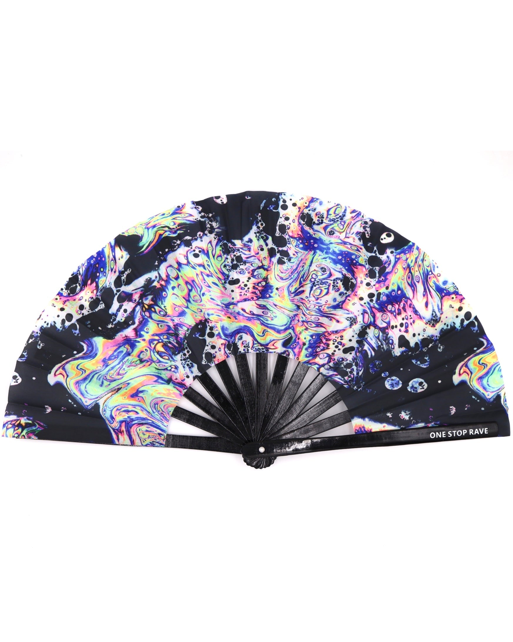 Acid Trip Hand Fan | Rave Hand Fan - Large & Mini Hand Fan