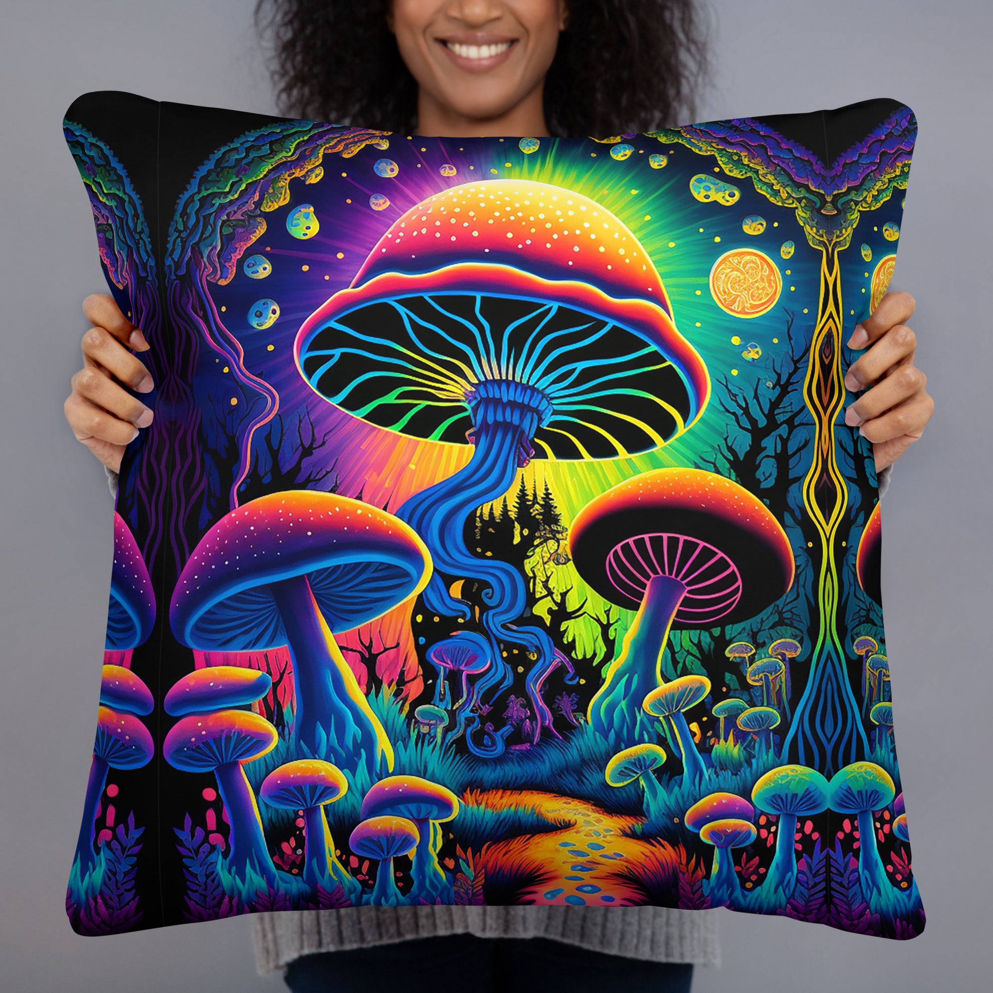 Mushroom Land Pillow