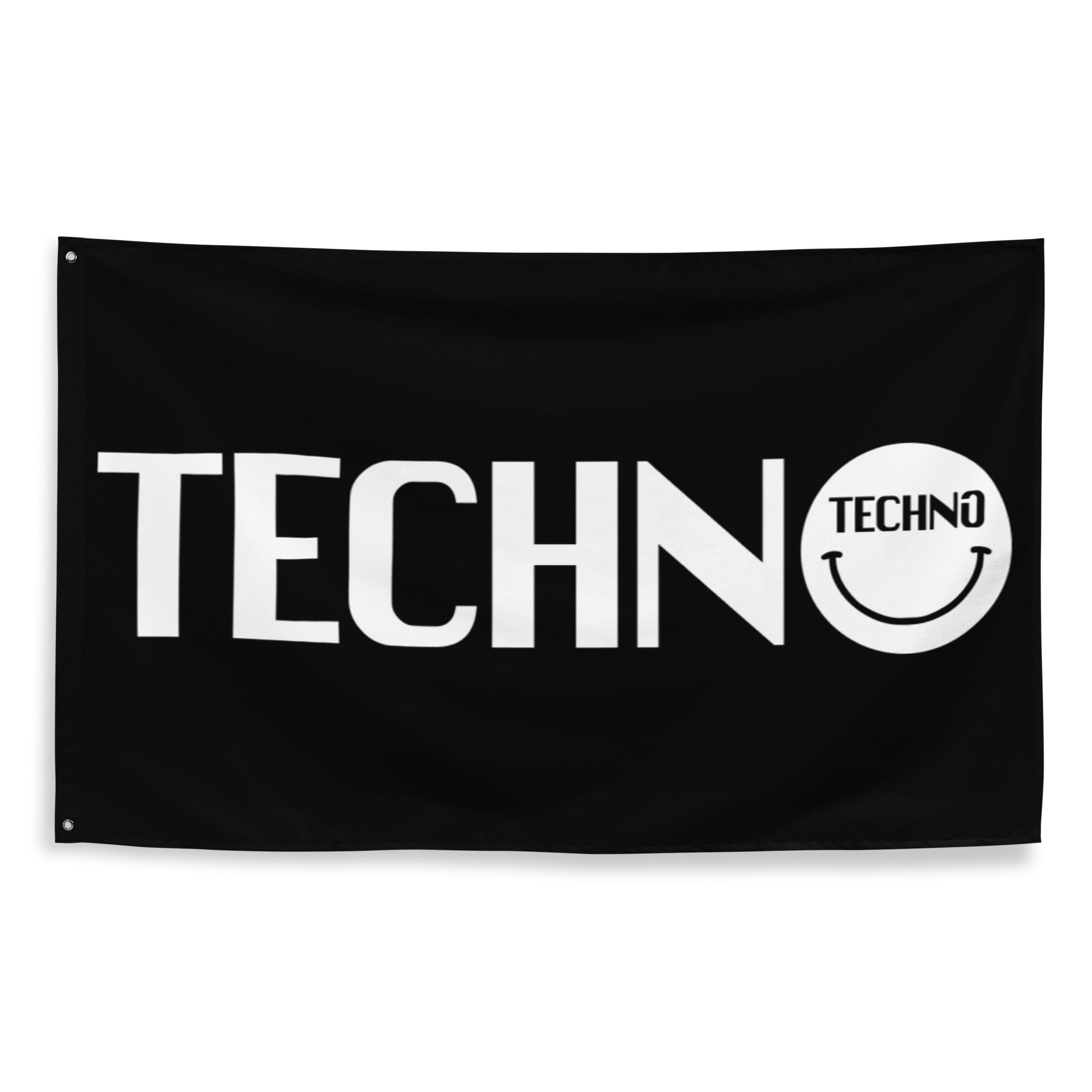 Techno Head Rave Flag, Flag, - One Stop Rave