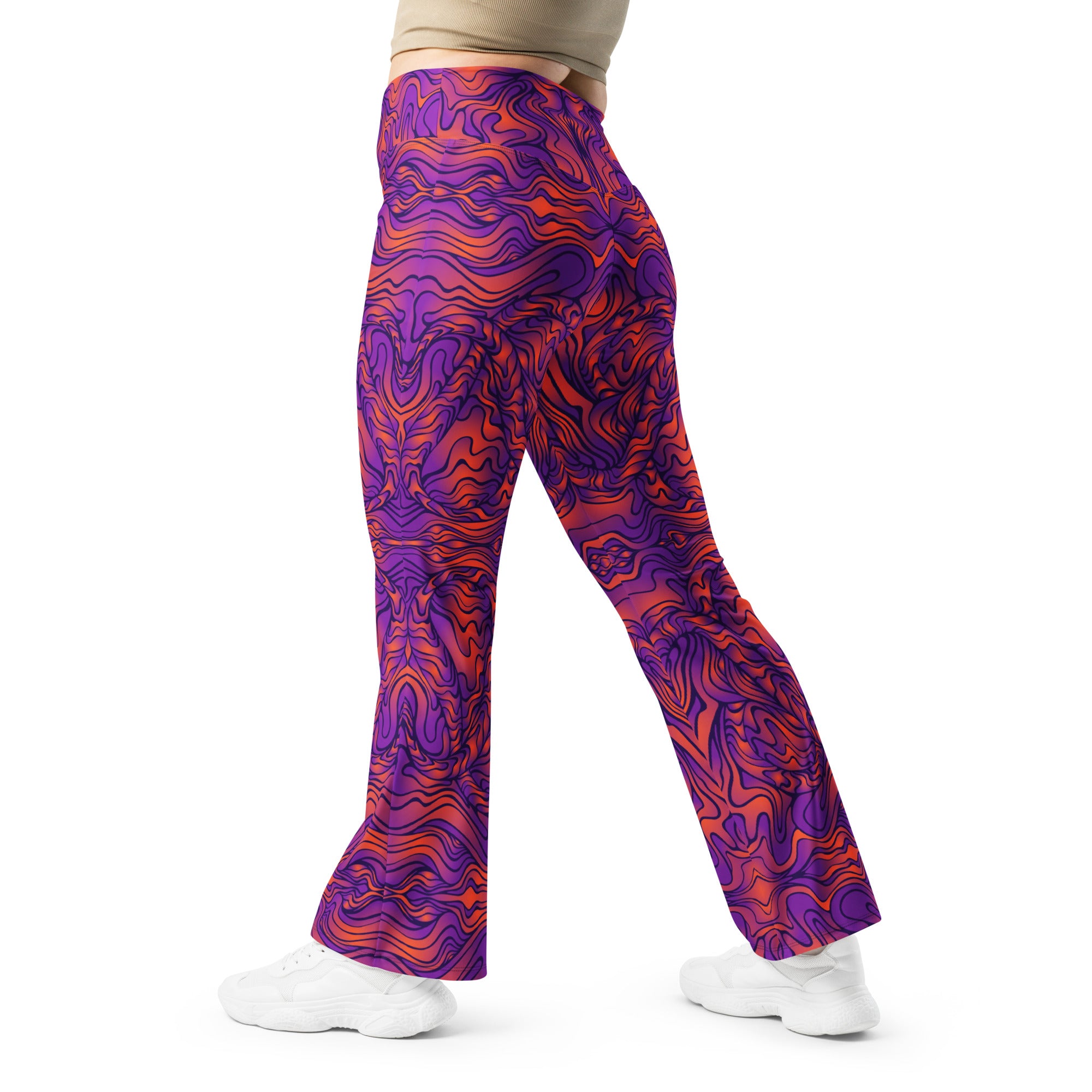 Amethyst Fire Flare Leggings