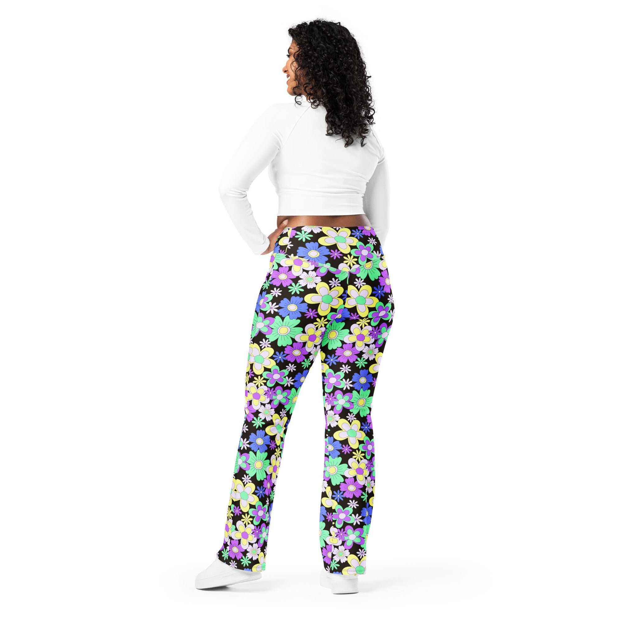 Crazy Daisy Flare leggings