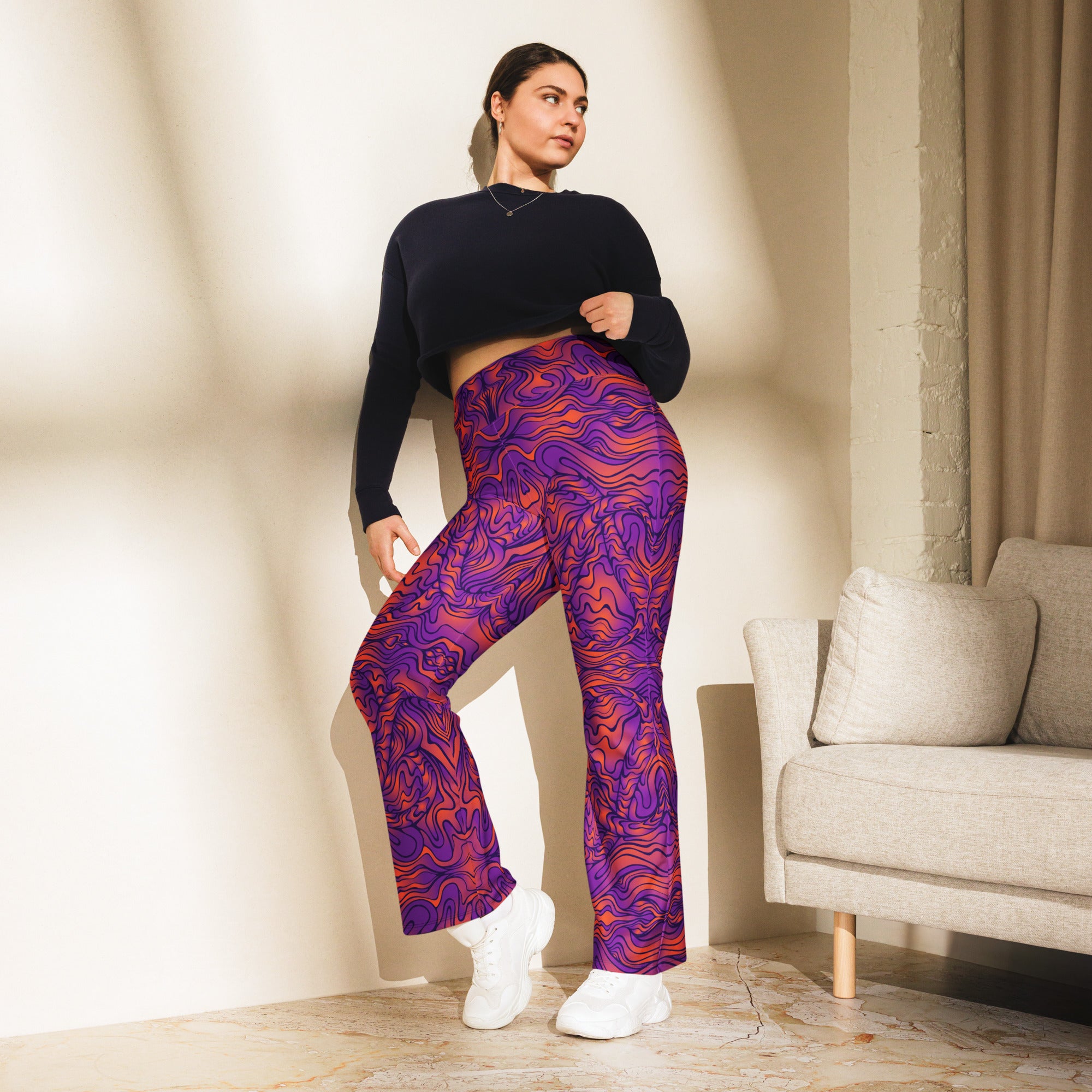 Amethyst Fire Flare Leggings