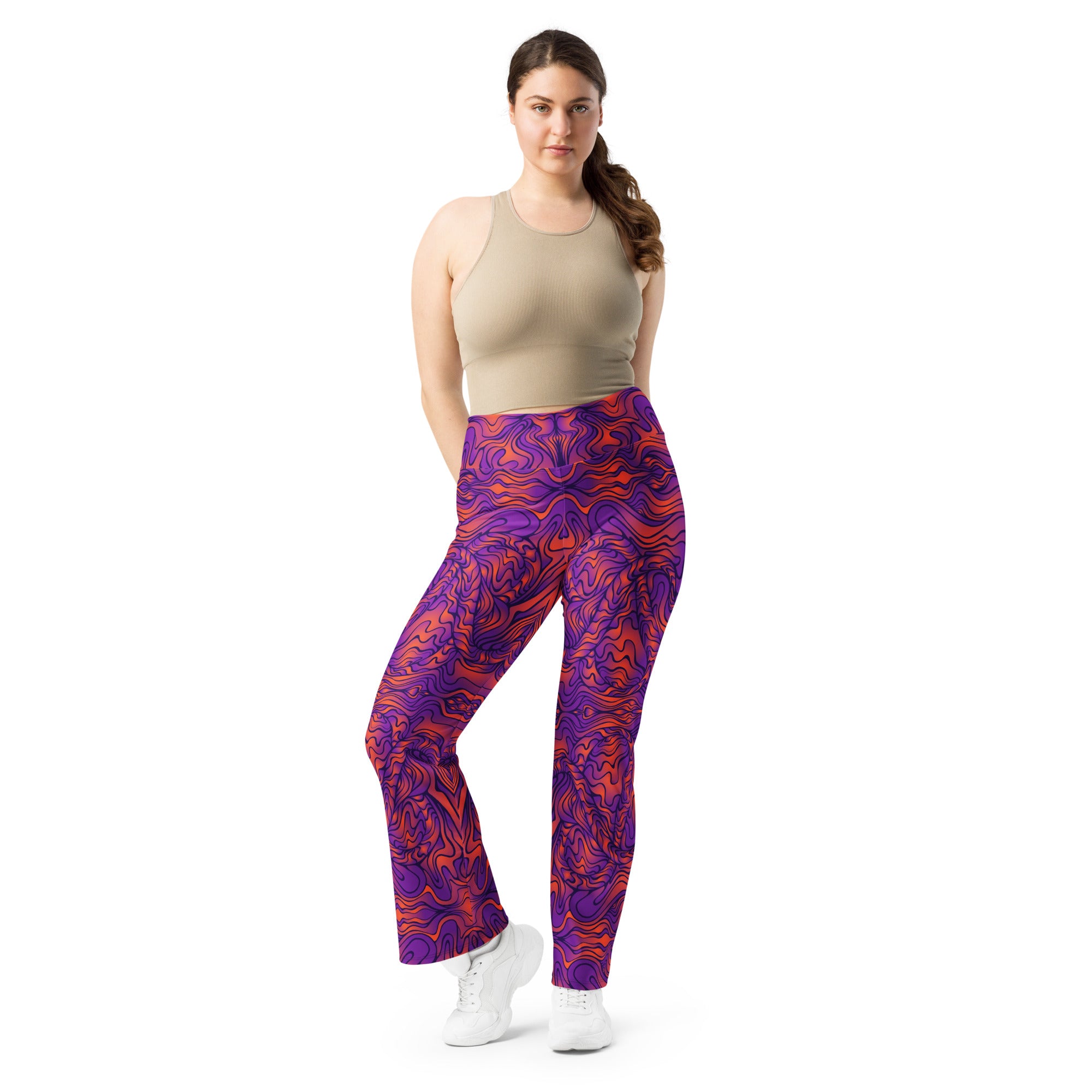 Amethyst Fire Flare Leggings