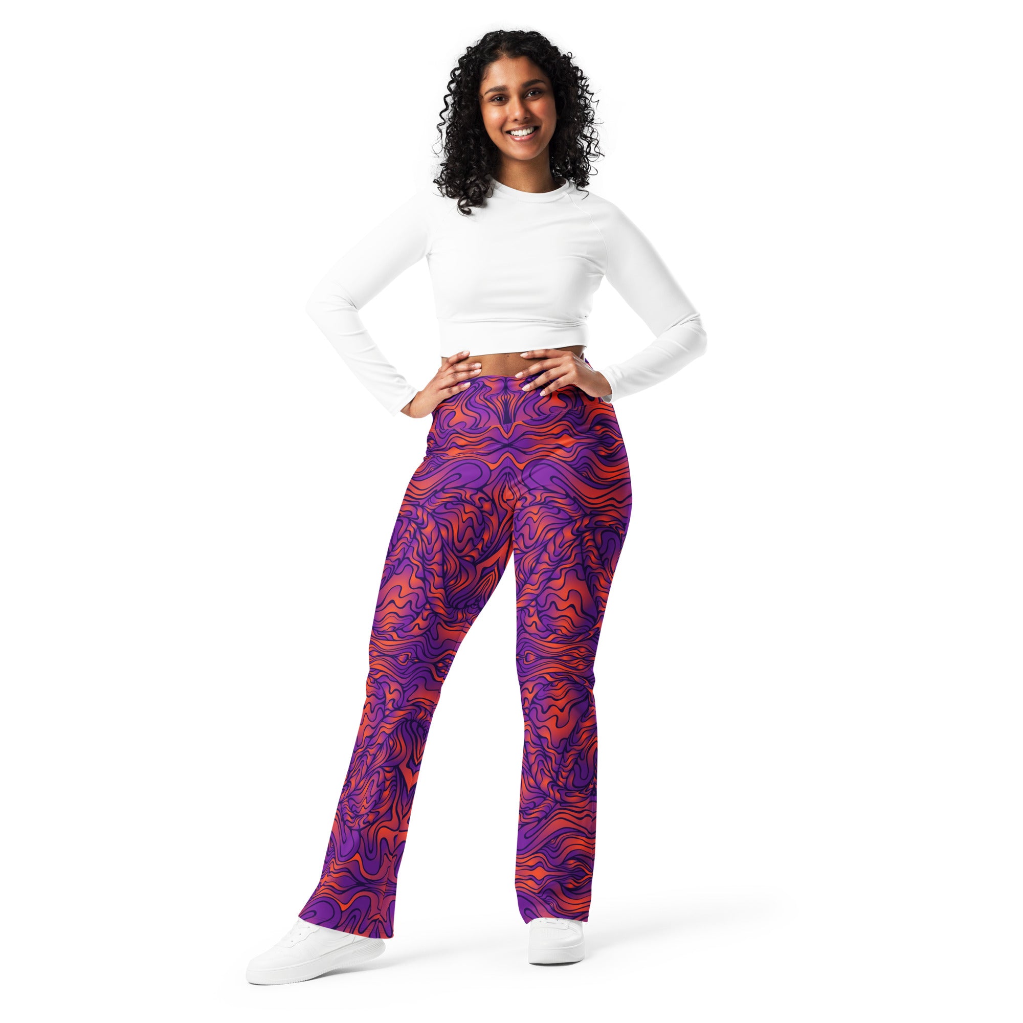 Amethyst Fire Flare Leggings