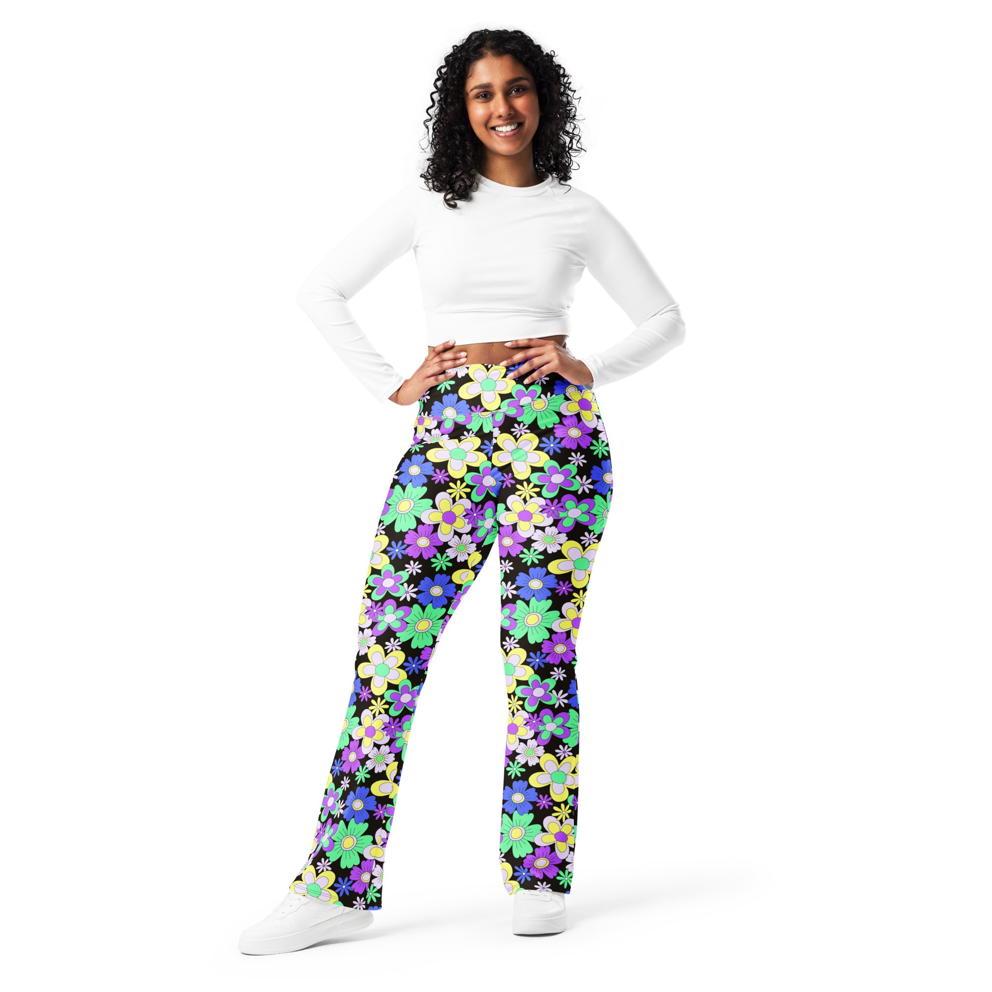 Crazy Daisy Flare leggings