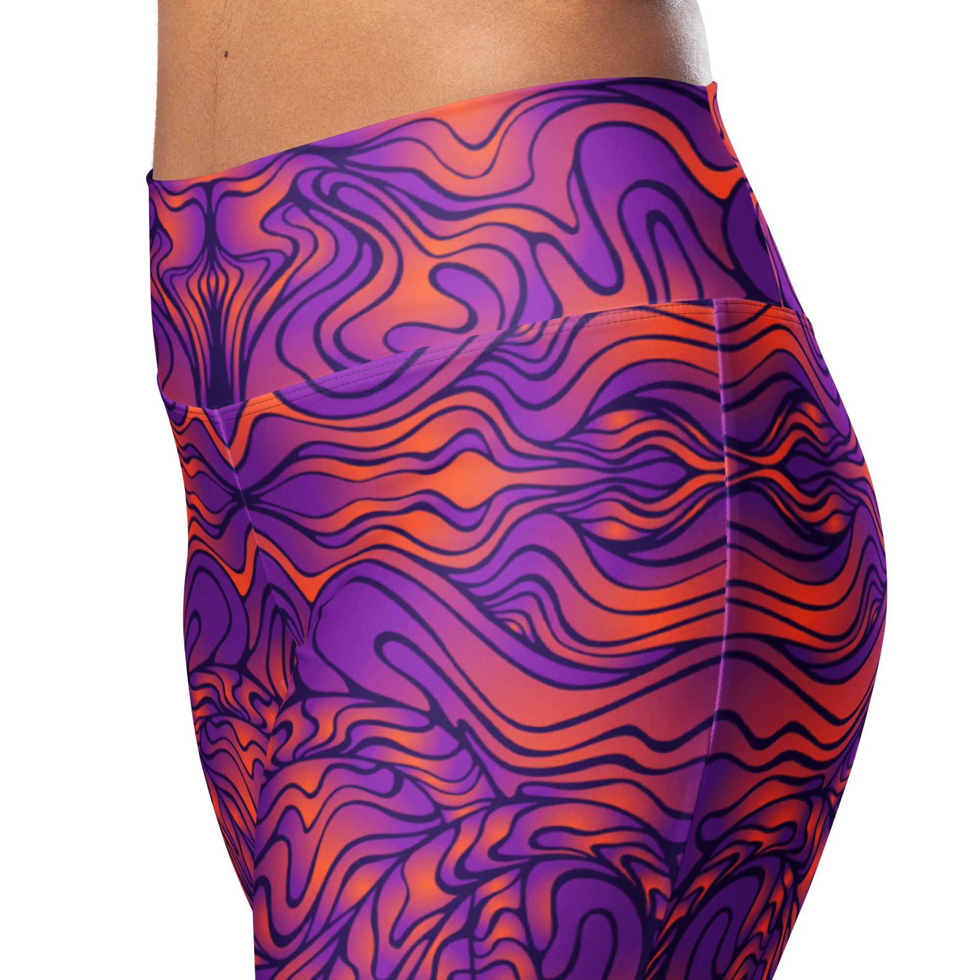 Amethyst Fire Flare Leggings