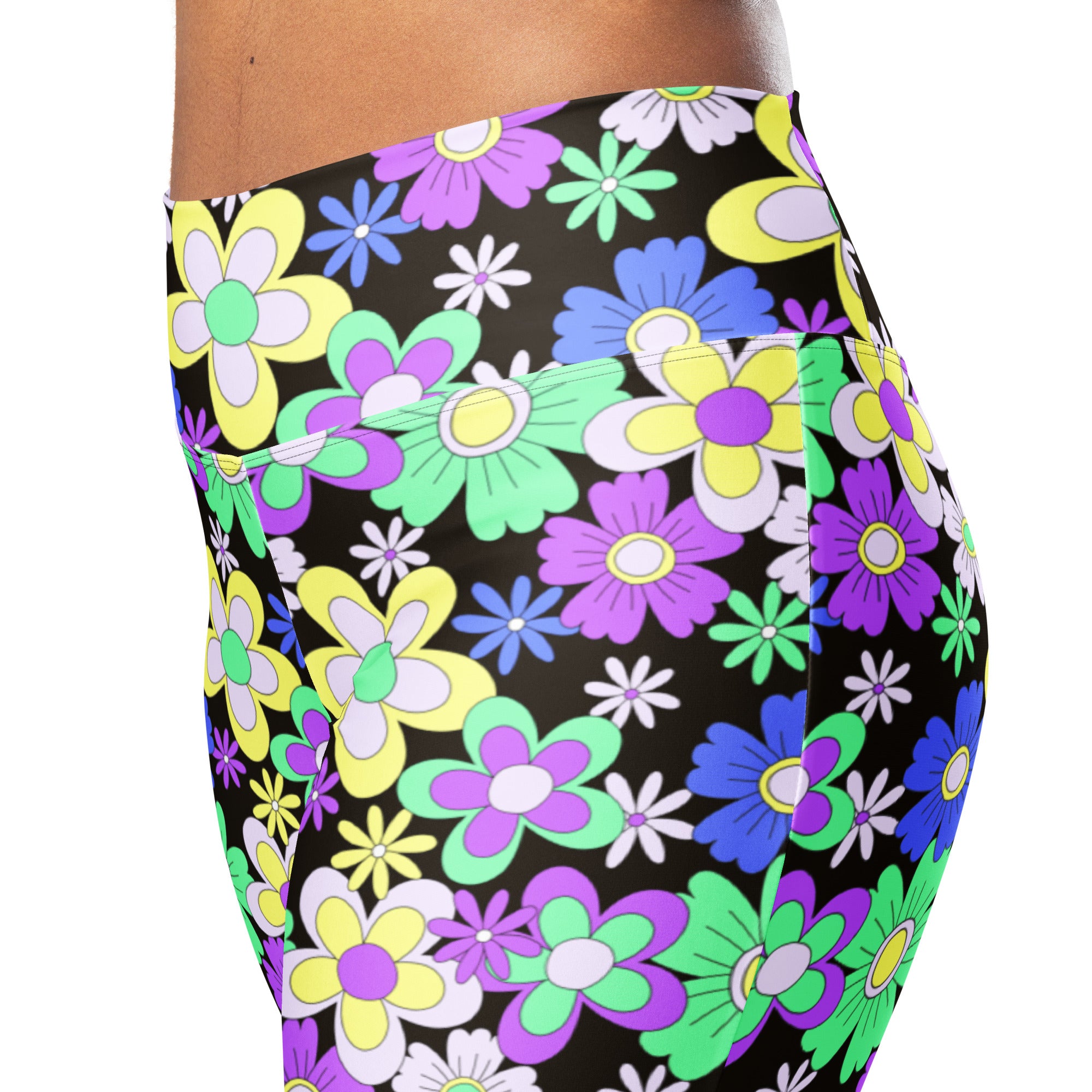 Crazy Daisy Flare leggings