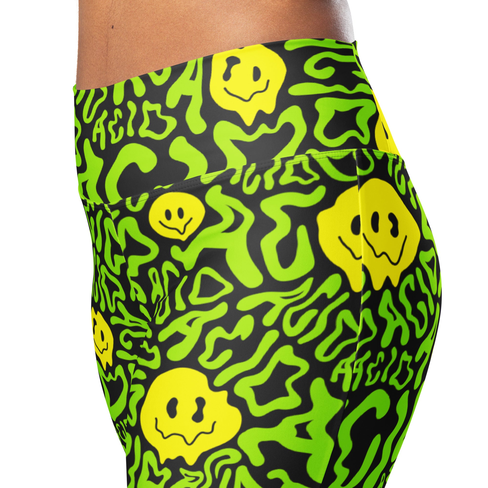 Acid Smilez Flare Leggings