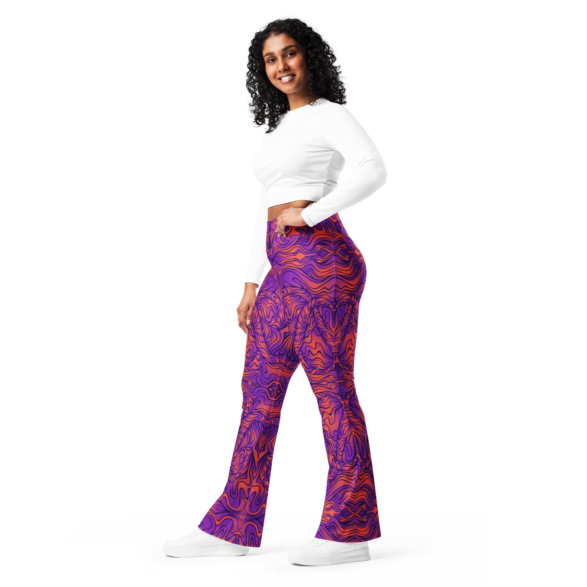 Amethyst Fire Flare Leggings