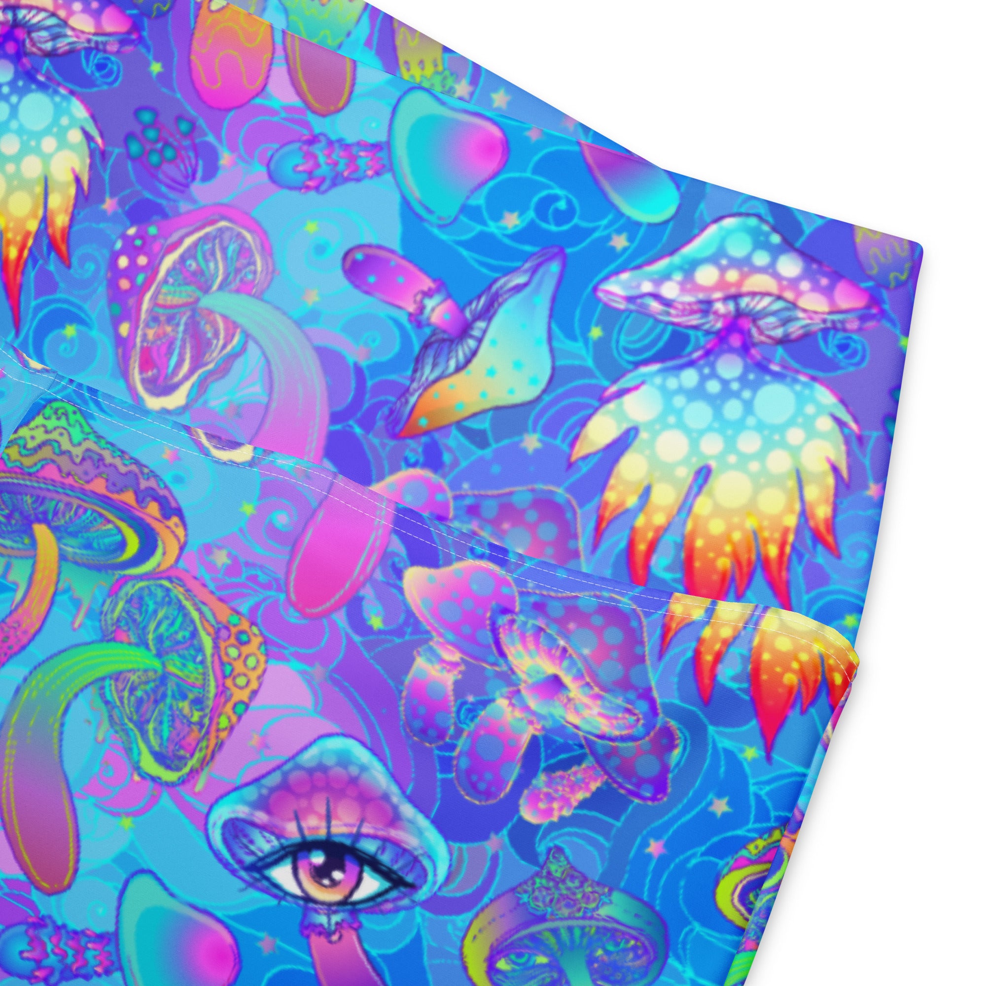 Shroomin Blue Flare leggings