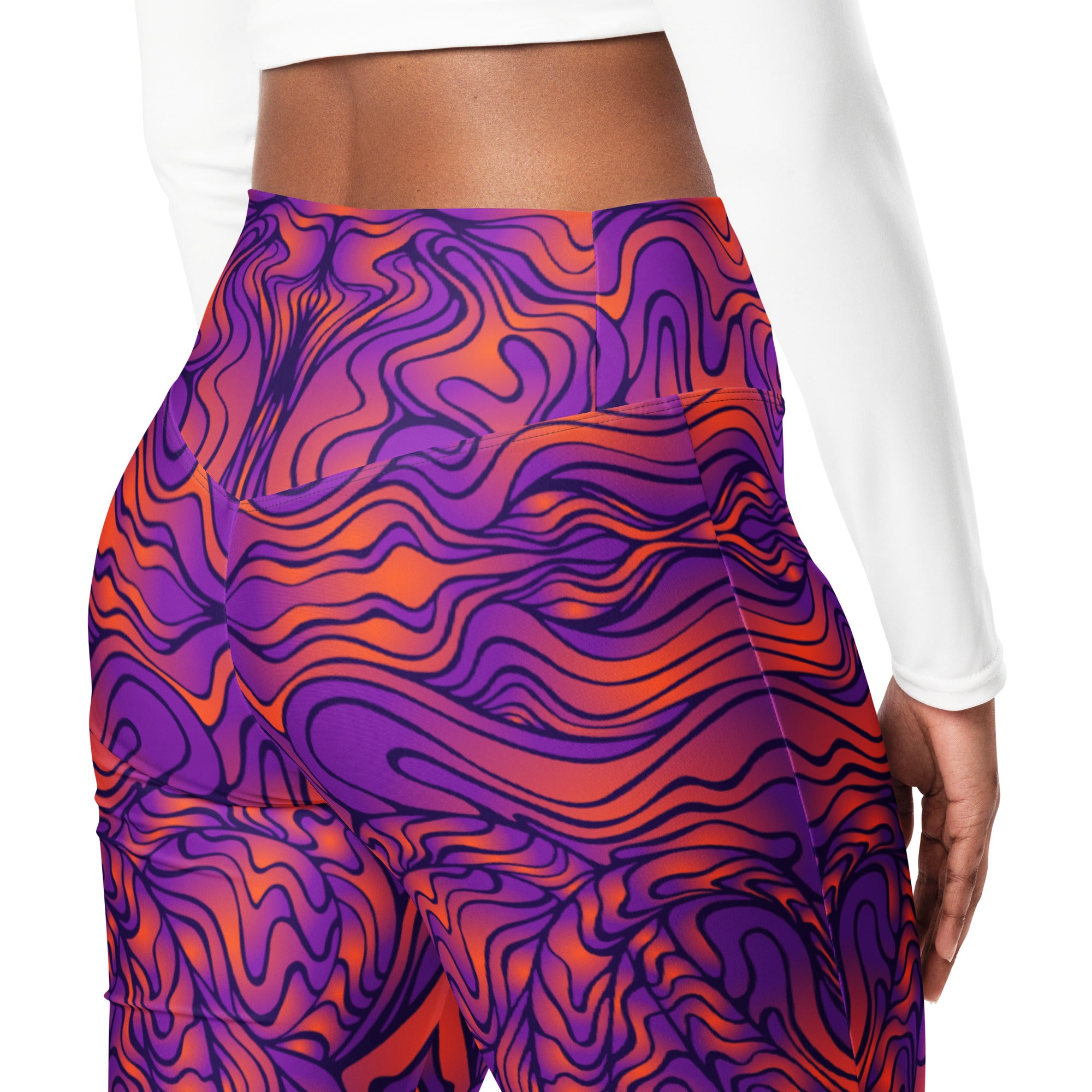 Amethyst Fire Flare Leggings