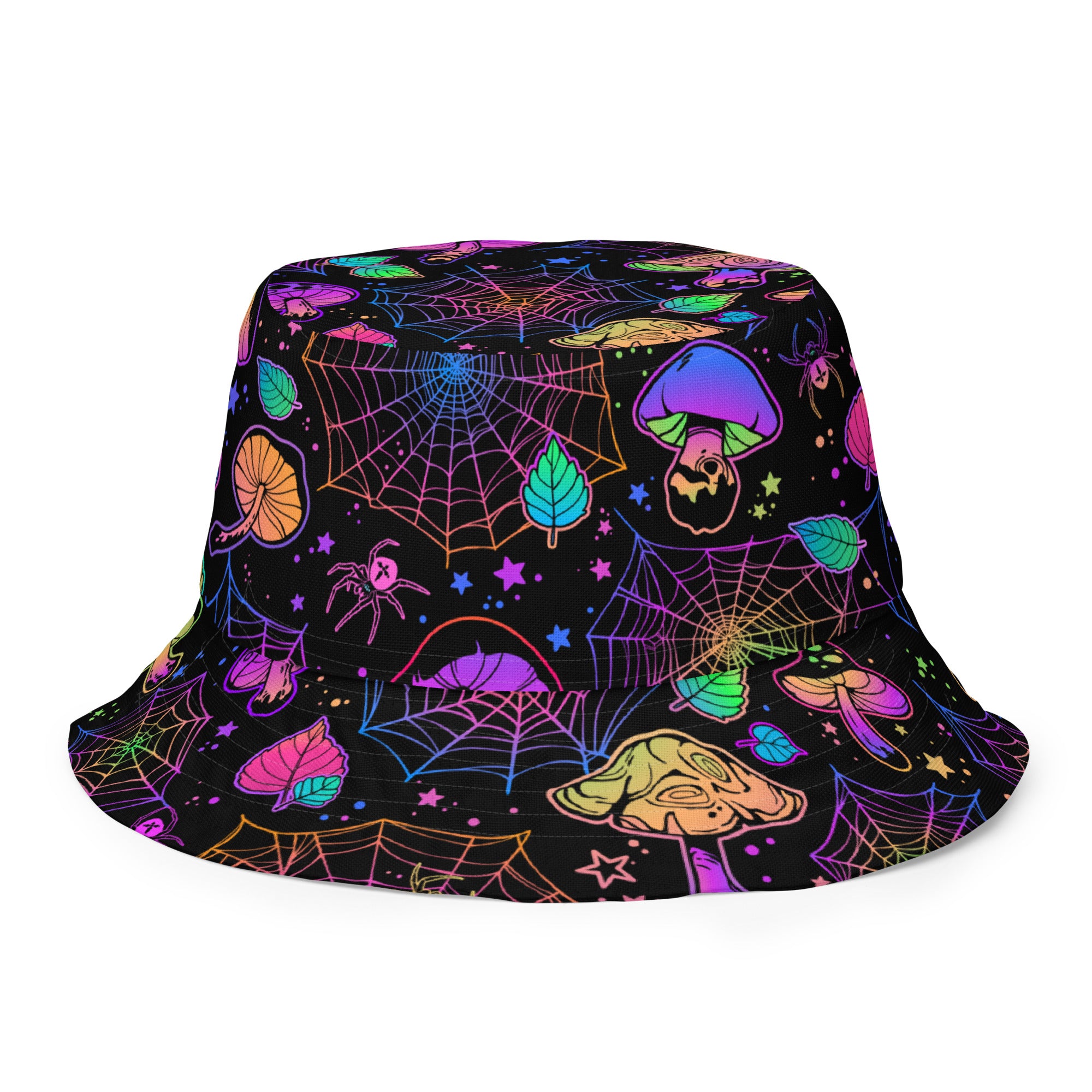 Spider Mushies Reversible Bucket Hat