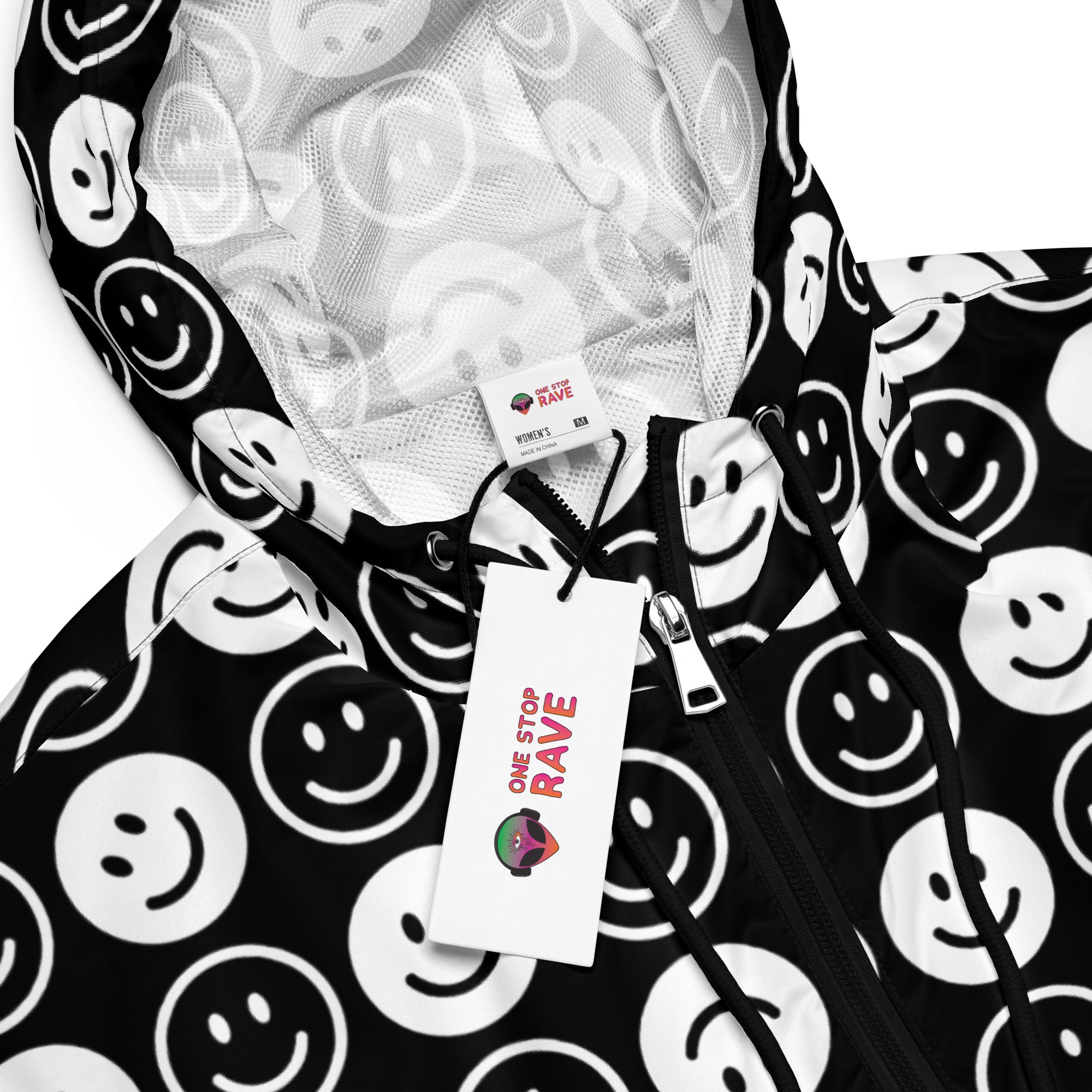 All Smiles Cropped Windbreaker, , - One Stop Rave