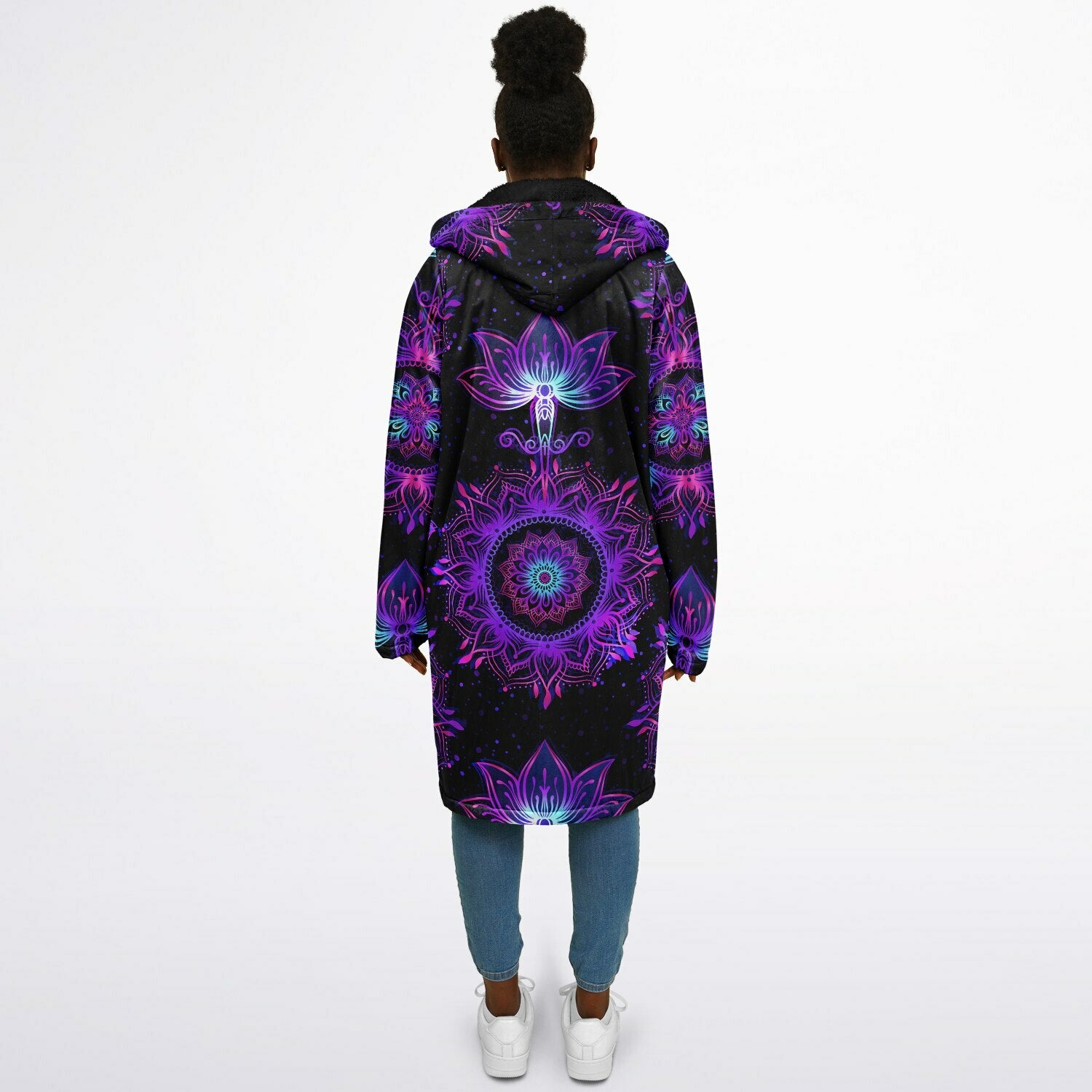 Starlight Mandala Zipper Plush Cloak