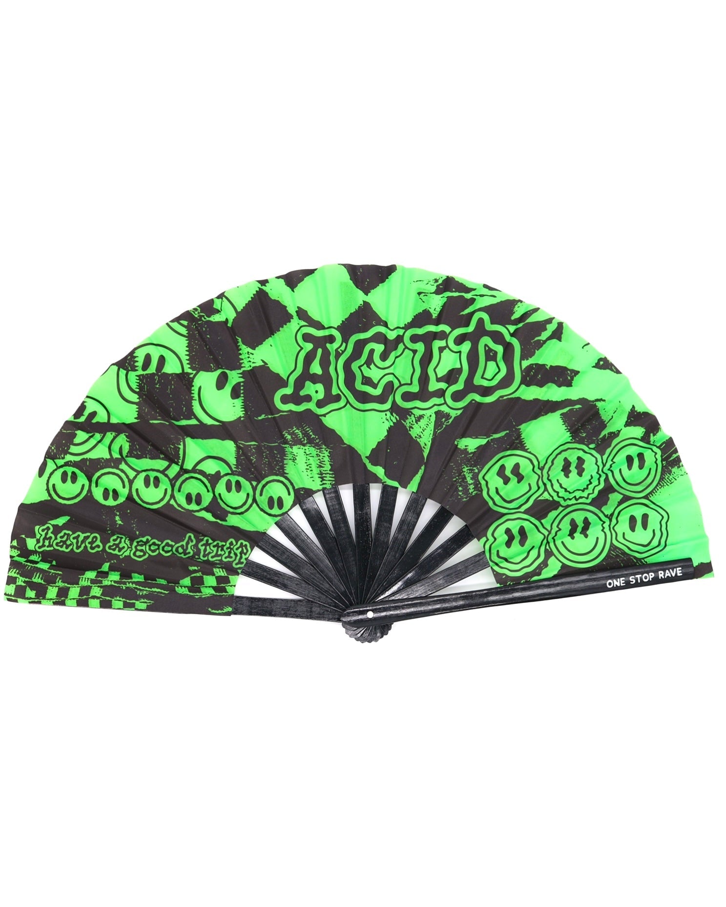 Bicycle Day Hand Fan, Festival Fans 13.5", - One Stop Rave