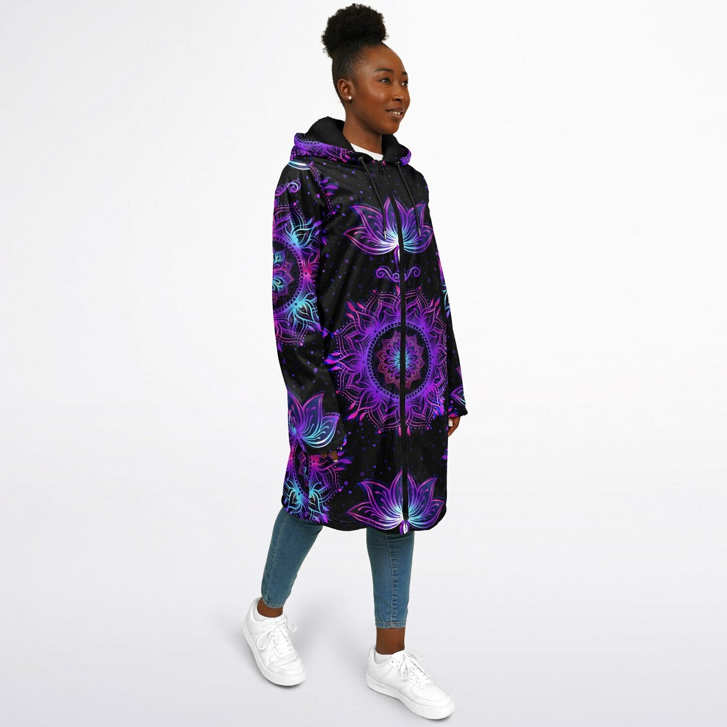 Starlight Mandala Zipper Plush Cloak